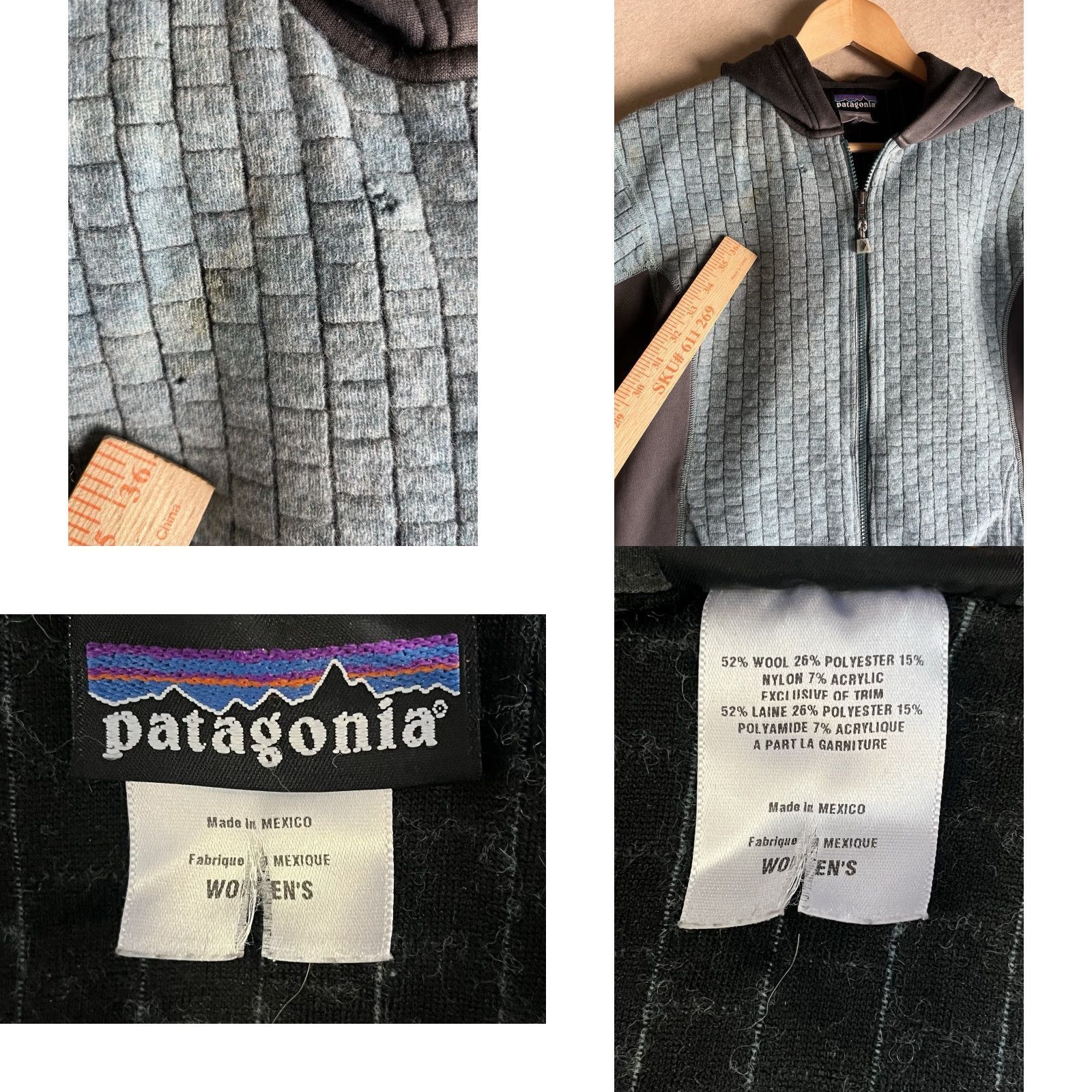 Patagonia Patagonia Hoodie Jacket Full Zip Quilted Teal S Women Wool Blend Outdoors Size S / US 4 / IT 40 - 9 Thumbnail
