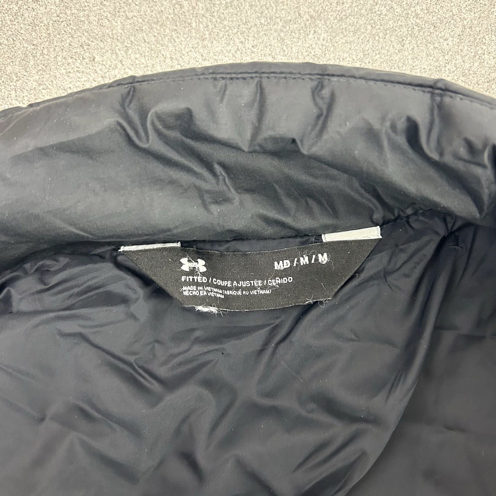 Under Armour Under Armour Men's Full Zip Quilted Lightweight Puffer Jacket Black Medium Size US M / EU 48-50 / 2 - 3 Thumbnail