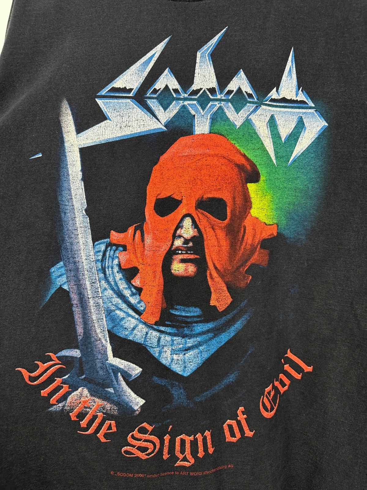 Band Tees 2006 Vintage Sodom In the Sing of Evil Band T-Shirt Size US XL / EU 56 / 4 - 10 Thumbnail