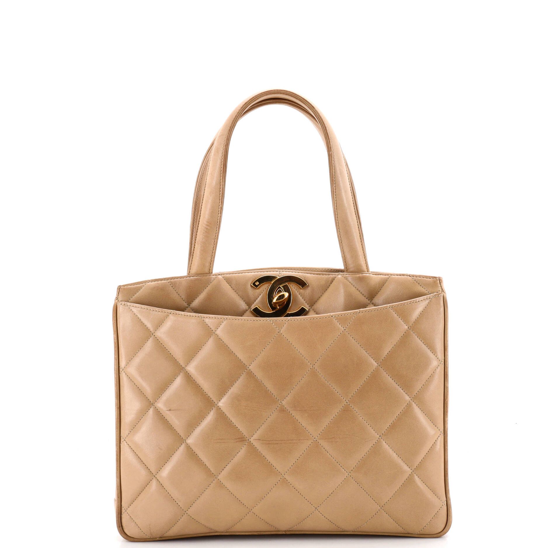 Chanel Vintage CC Lock Pocket Tote Size ONE SIZE - 1 Thumbnail