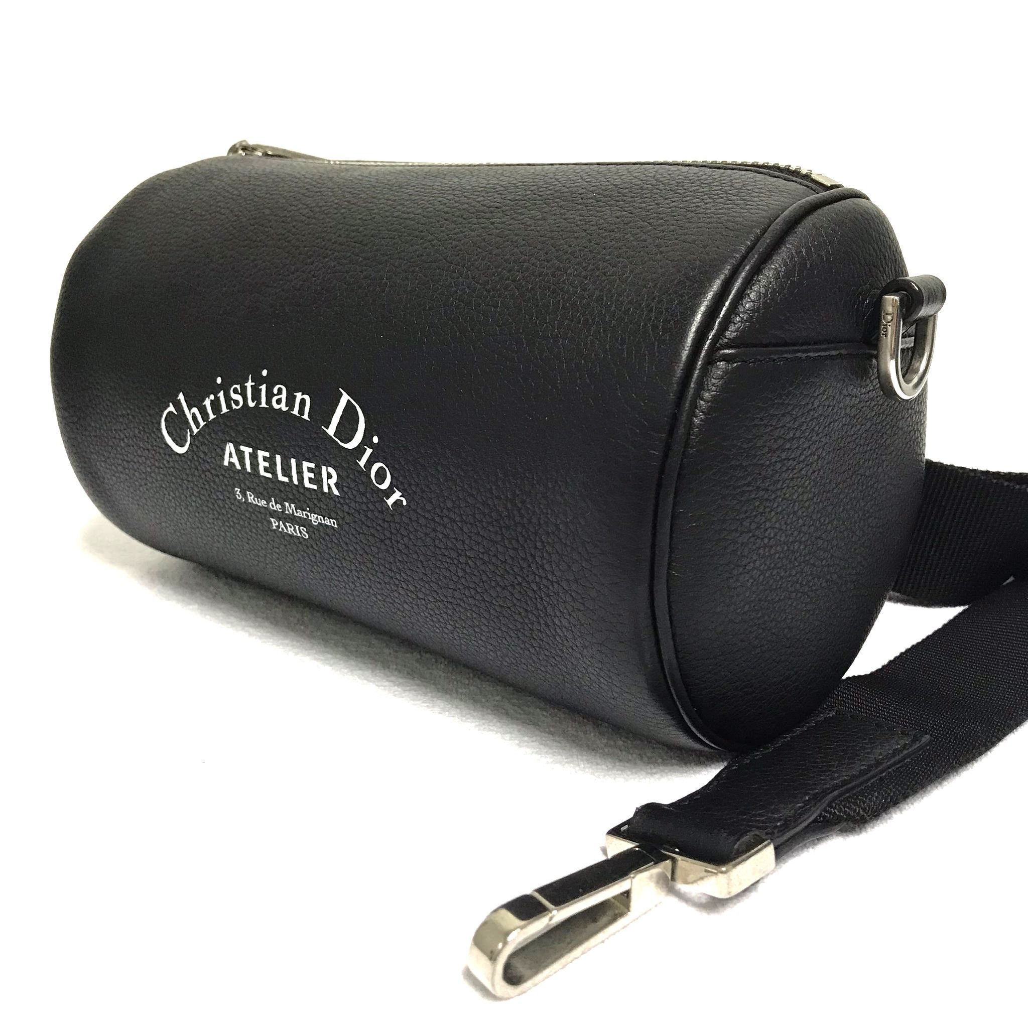 Christian Dior Monsieur Christian Dior Atelier Mens Roller Pouch in Black Size ONE SIZE - 3 Thumbnail