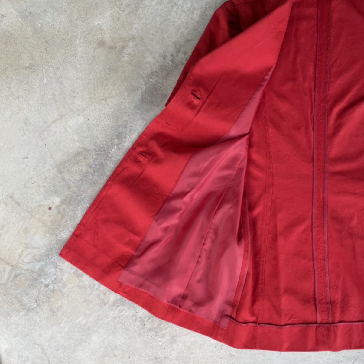 Givenchy Vintage Givenchy Boutiques Red Short Sleeve Women Blazer Size US S / EU 44-46 / 1 - 13 Thumbnail