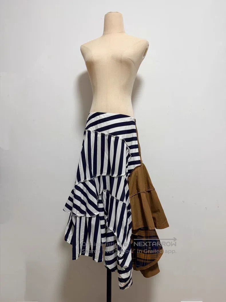 Comme des Garcons Comme Des Garcons size M Mixed Material Patchwork Skirt Size 22" - 1 Thumbnail