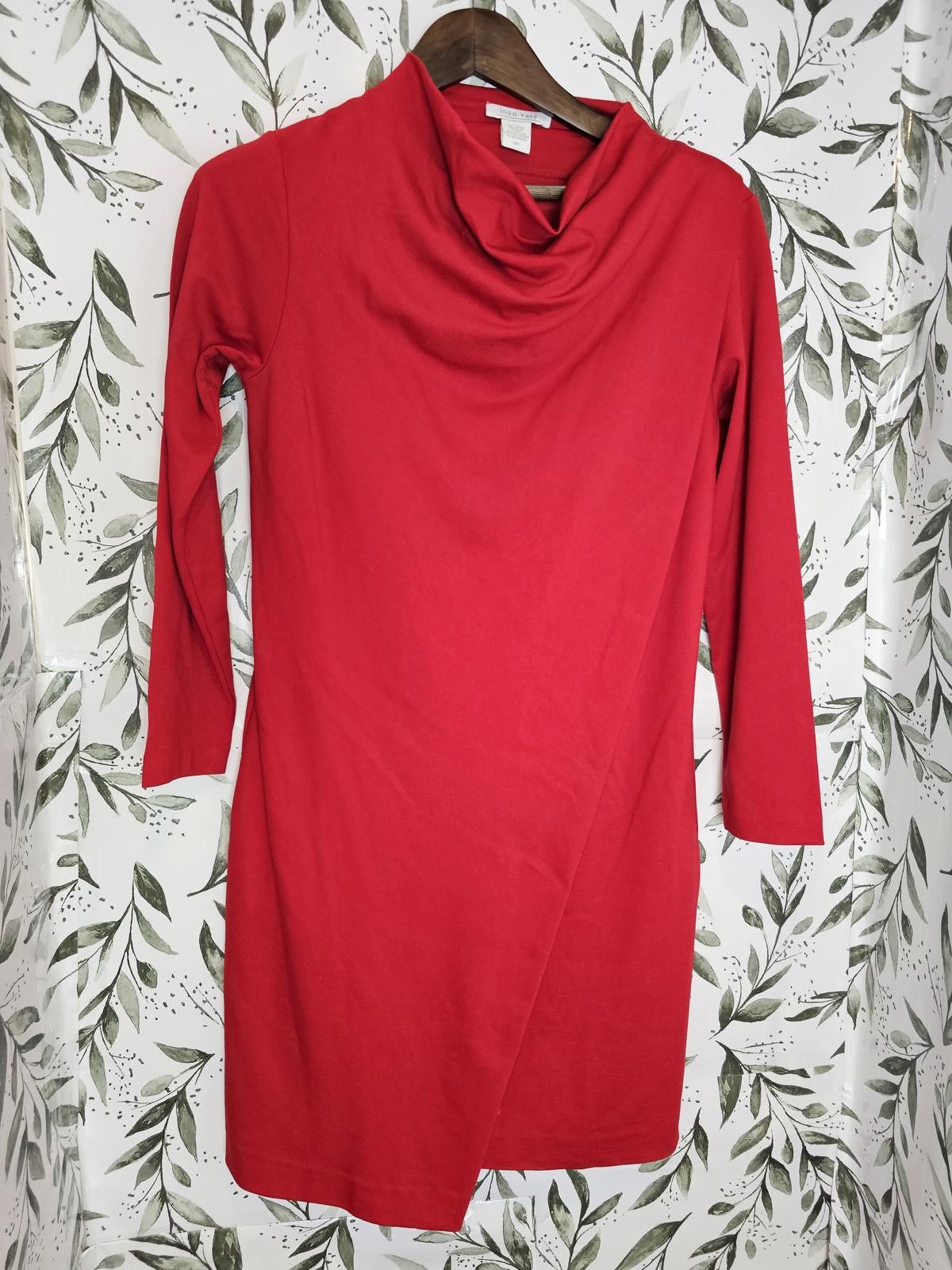 Other Joan Vass Dress Red Womens Size S Spandex Form Fitting Size S / US 4 / IT 40 - 1 Thumbnail