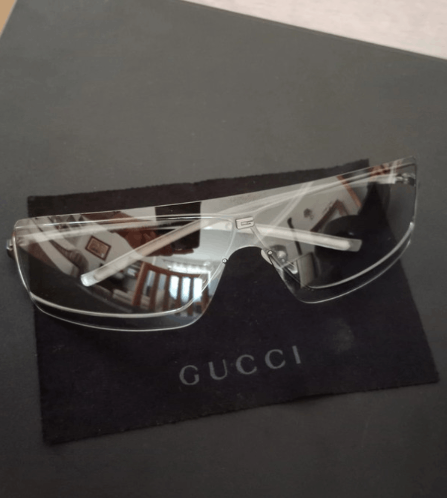 Gucci Gucci Sunglasses 1710/S Mask Logo Shield Sport Vintage Size ONE SIZE - 5 Thumbnail