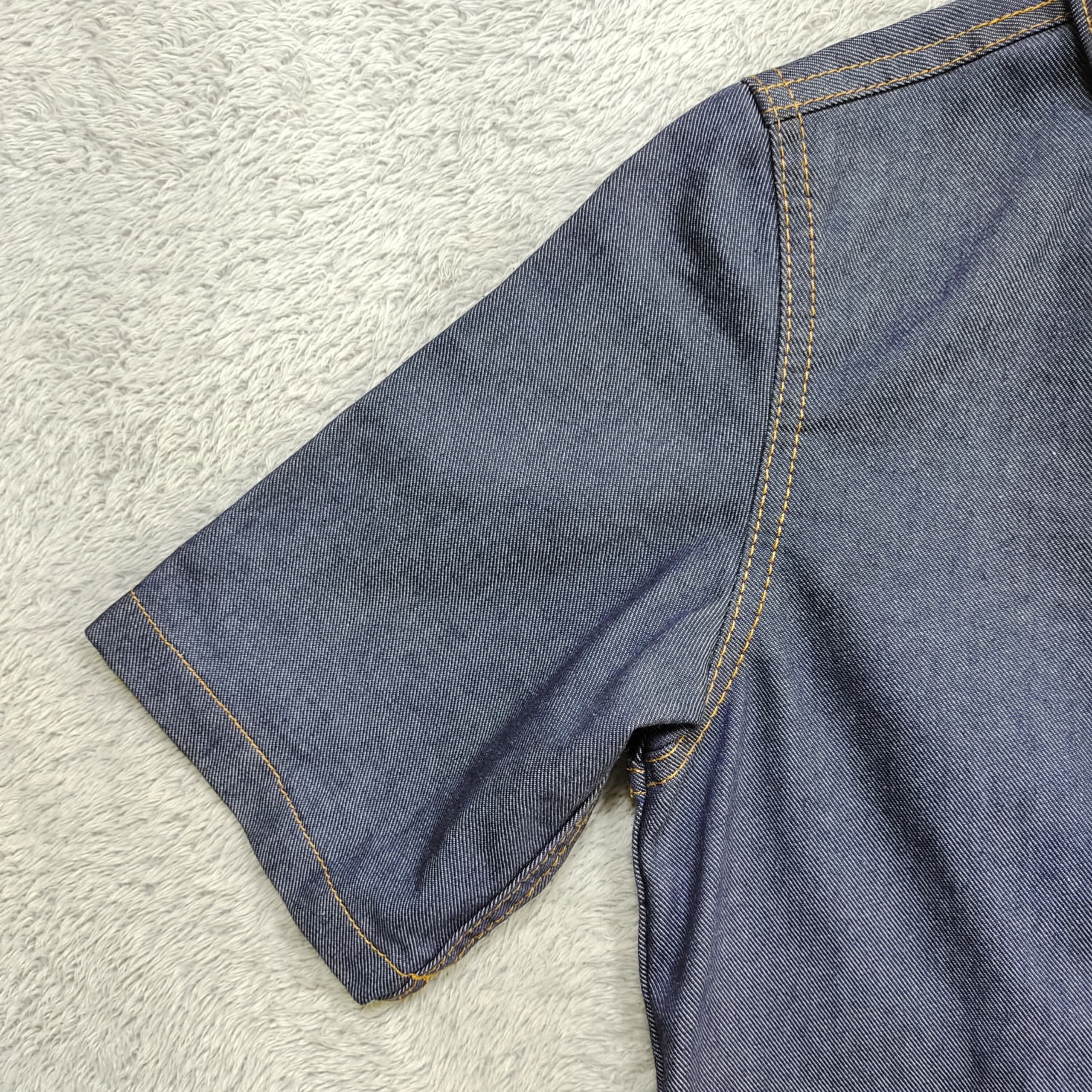 CABANE de ZUCCa ZUCCA Travail Denim Short Sleeve Shirt button up, man/women Size XS / US 0-2 / IT 36-38 - 8 Thumbnail