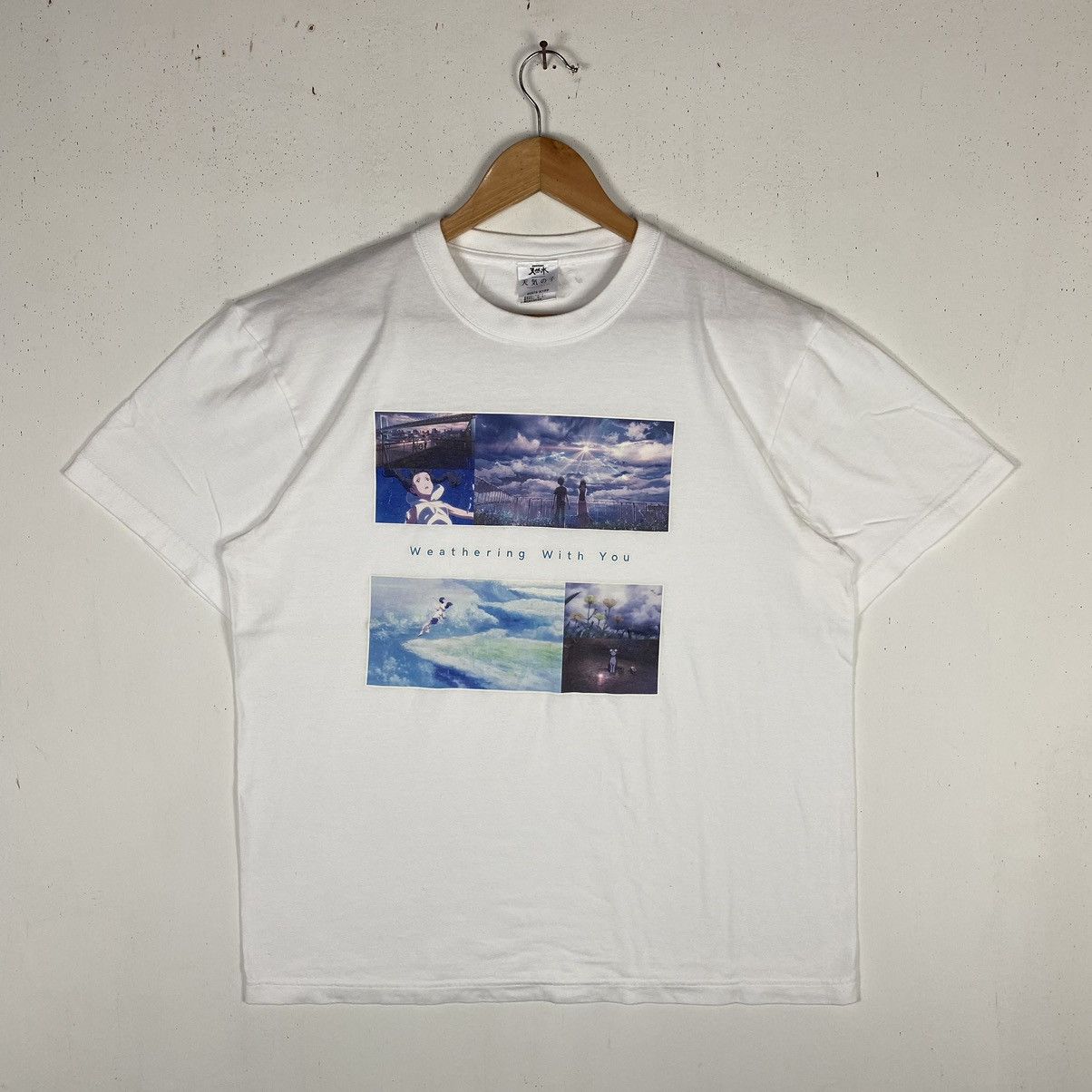 Anime WEATHERING WITH YOU Makoto Shinkai Film Anime Movie Tee Size US L / EU 52-54 / 3 - 2 Thumbnail