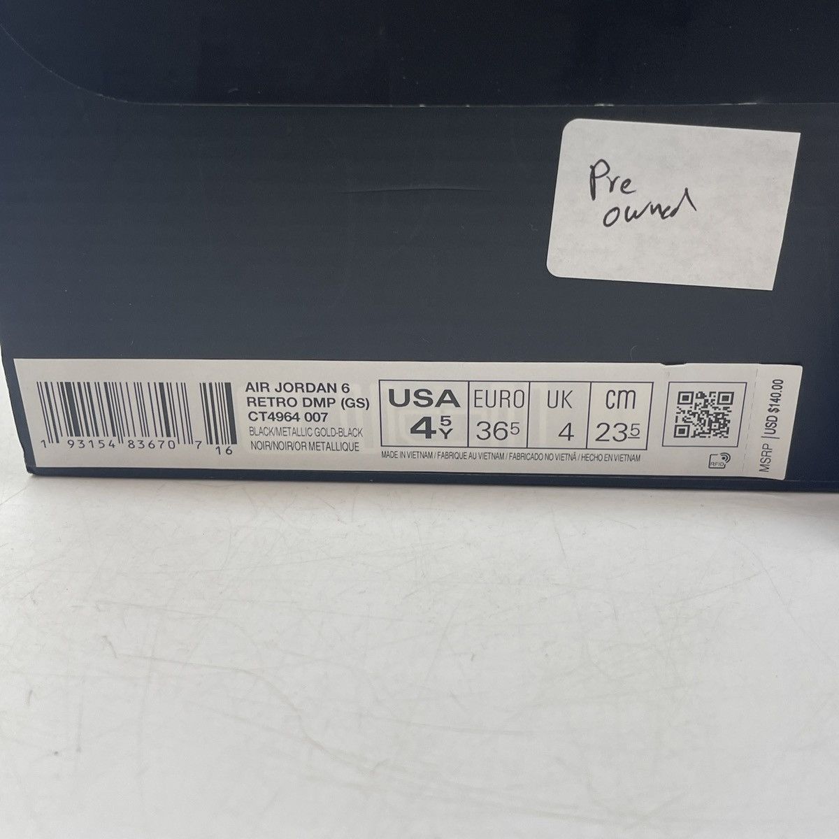 Jordan Brand Air Jordan 6 defining moments Size US 4.5 / IT 34.5 - 9 Thumbnail