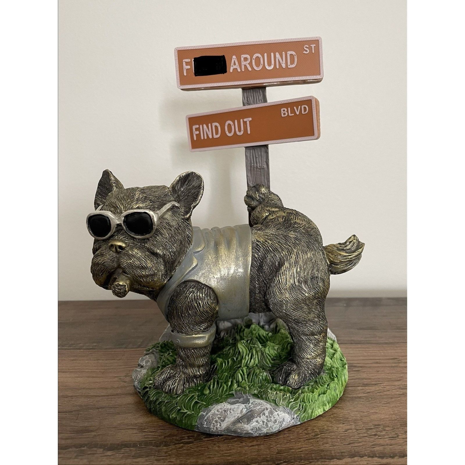 Other BNIB French Bulldog Statue FAFO Crossroad Frenchie Statue Size ONE SIZE - 1 Thumbnail