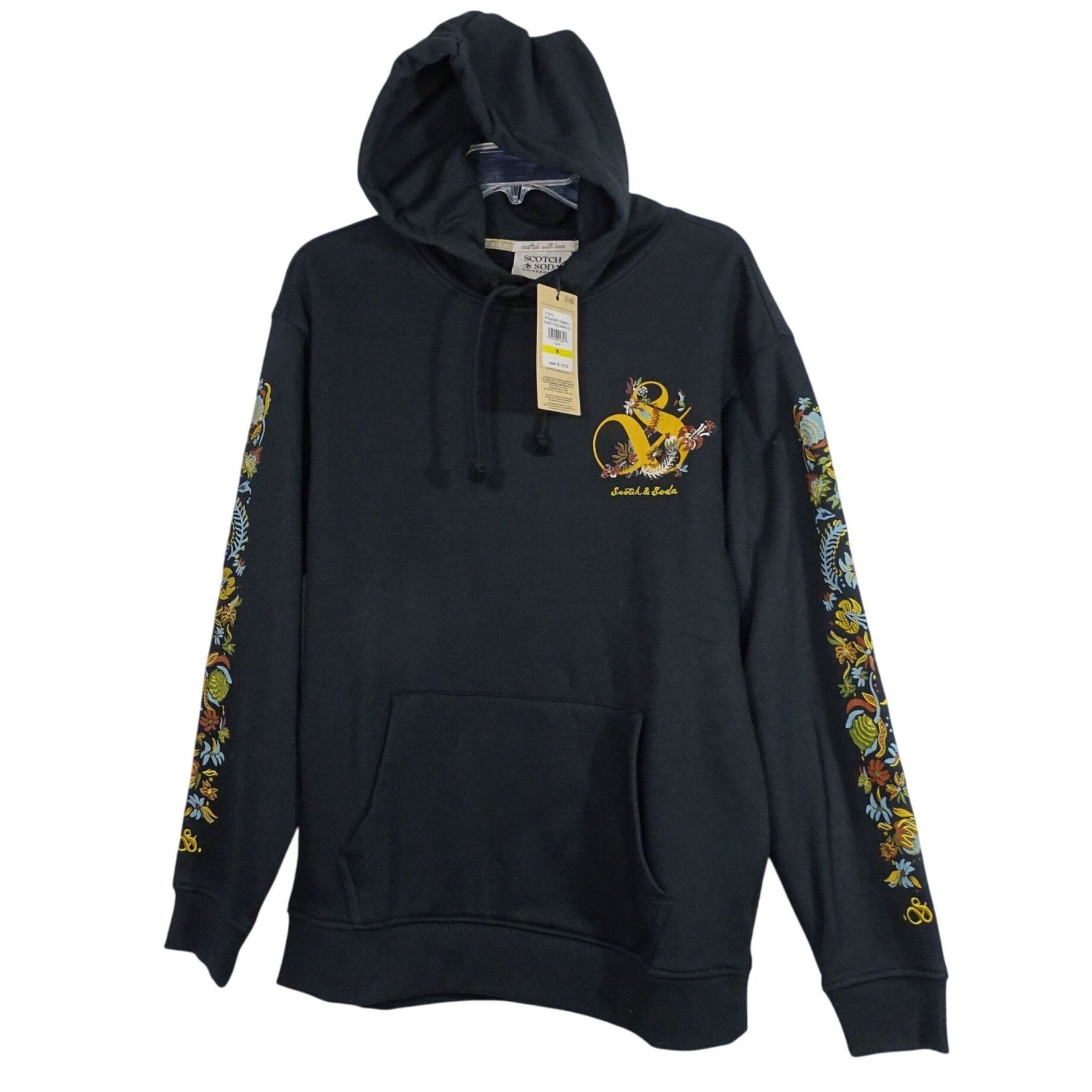 Scotch & Soda Scotch and Soda Relaxed Fit Fleece Graphic Pullover Hoodie Size US M / EU 48-50 / 2 - 1 Thumbnail