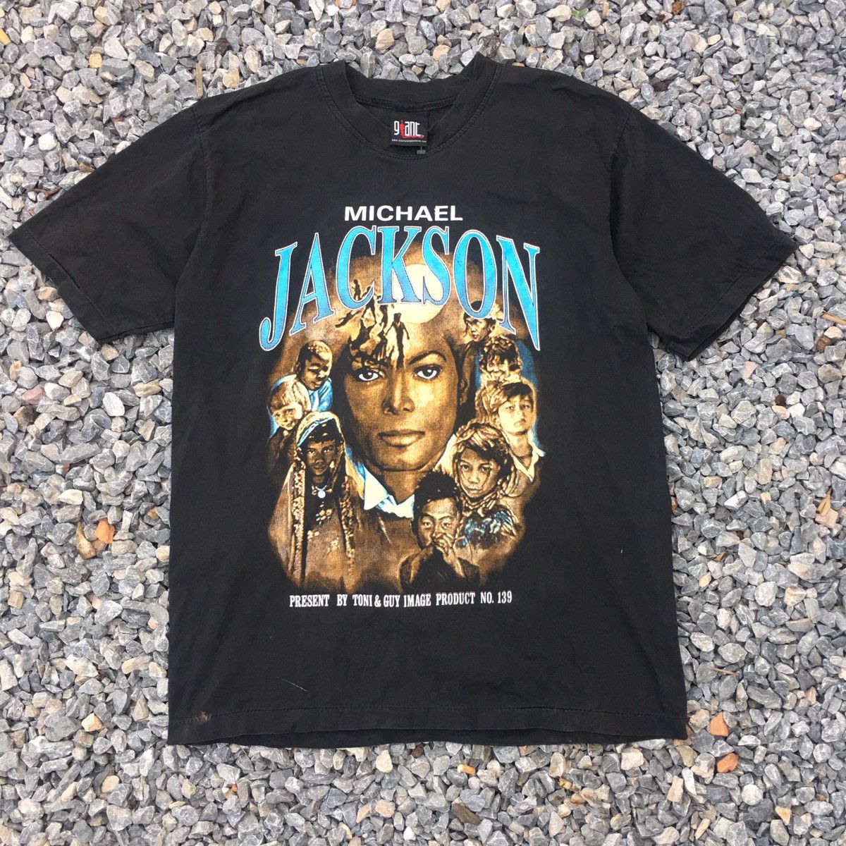 image of Band Tees x Michael Jackson Vintage Michael Jackson Childhood in Black, Men's (Size XL)