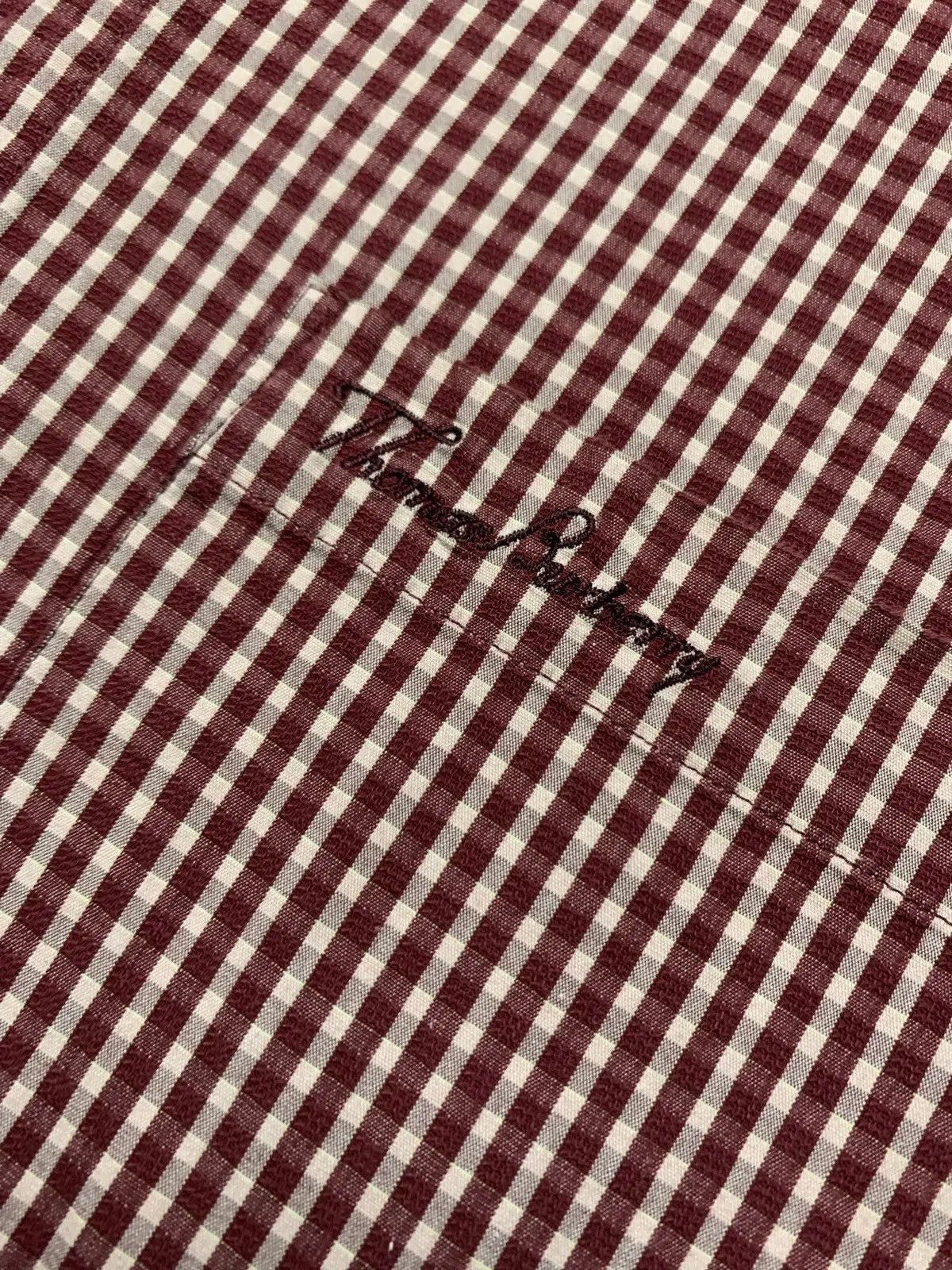 Burberry × Vintage Vintage Plaid Shirt Thomas Burberry size L/XL Size US XL / EU 56 / 4 - 3 Thumbnail