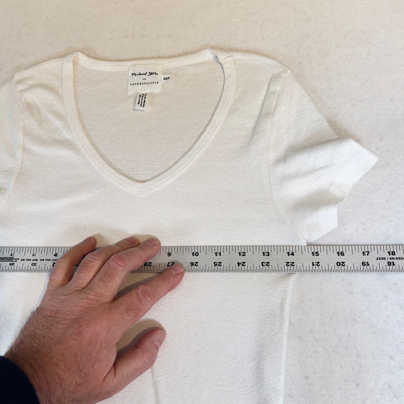 Anthropologie Michael Stars for Anthropology Top Woman XS/S VNeck USA Size XS / US 0-2 / IT 36-38 - 6 Thumbnail