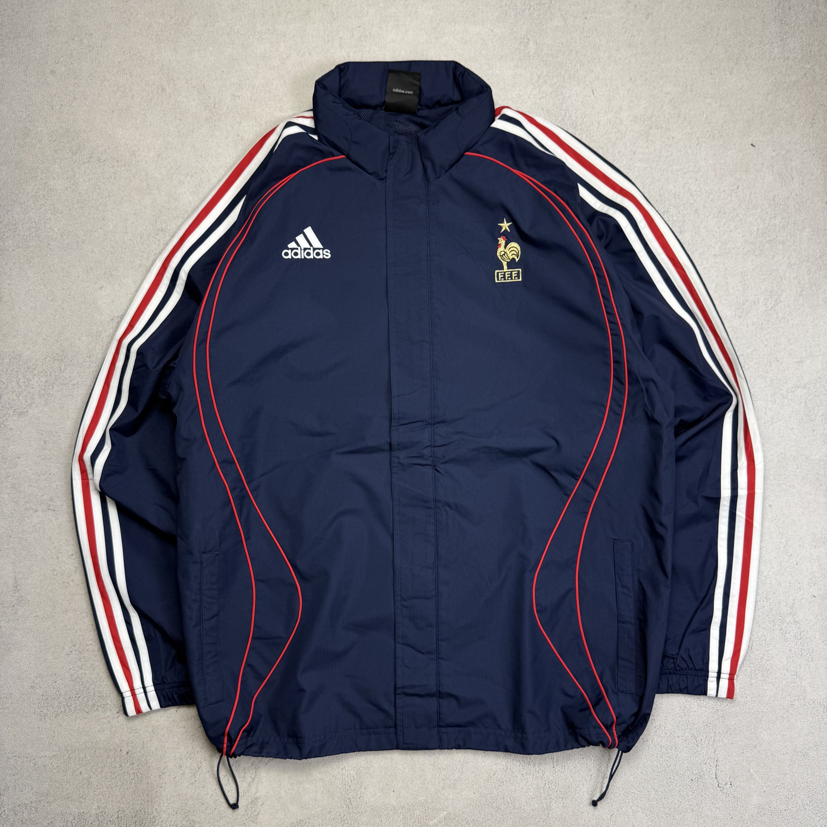 Adidas Vintage Adidas France 2004 Team Track Jacket Men's L blue