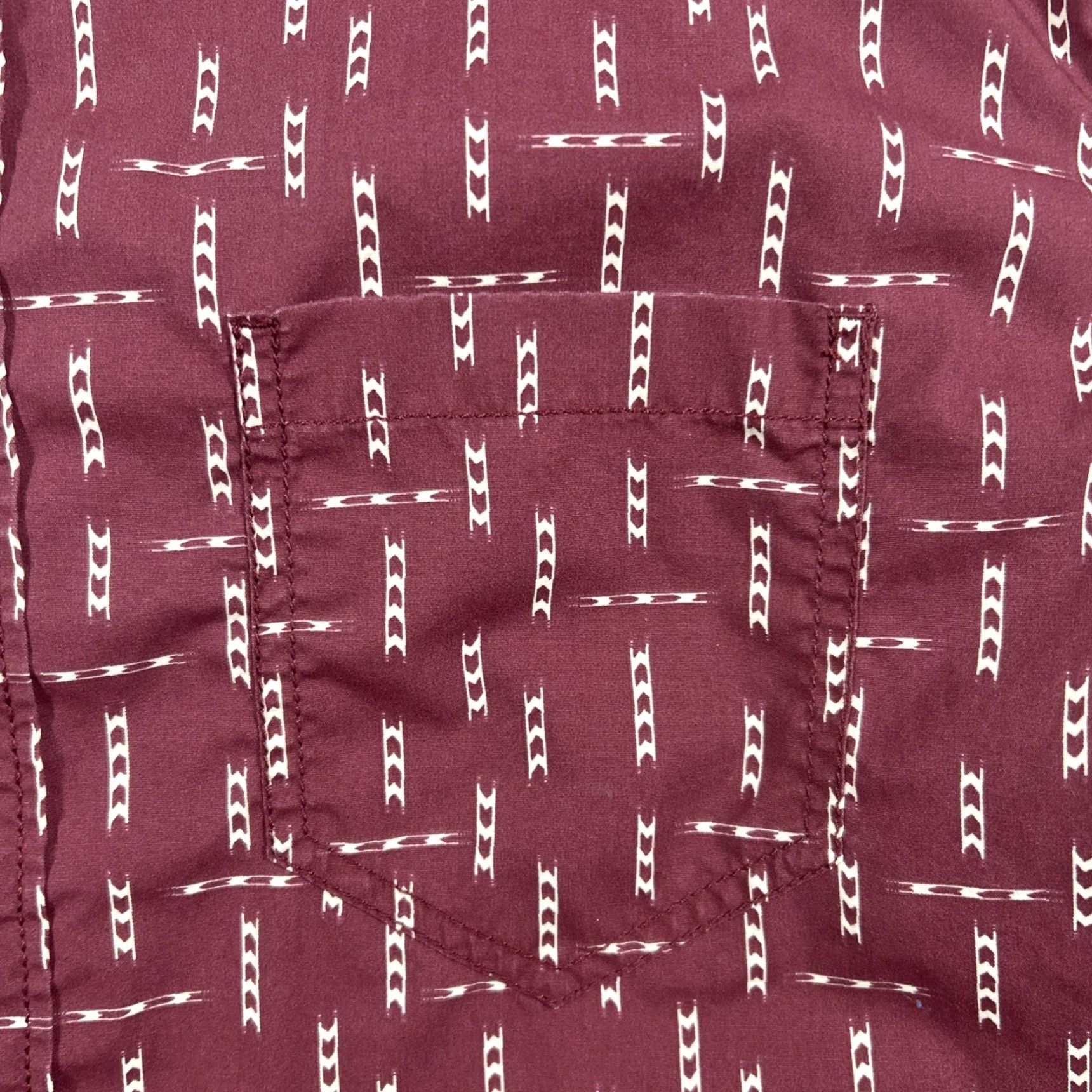 Vintage Gibson Trading Co Shirt Mens M Short Sleeve Button Up Maroon Red Size US M / EU 48-50 / 2 - 4 Thumbnail