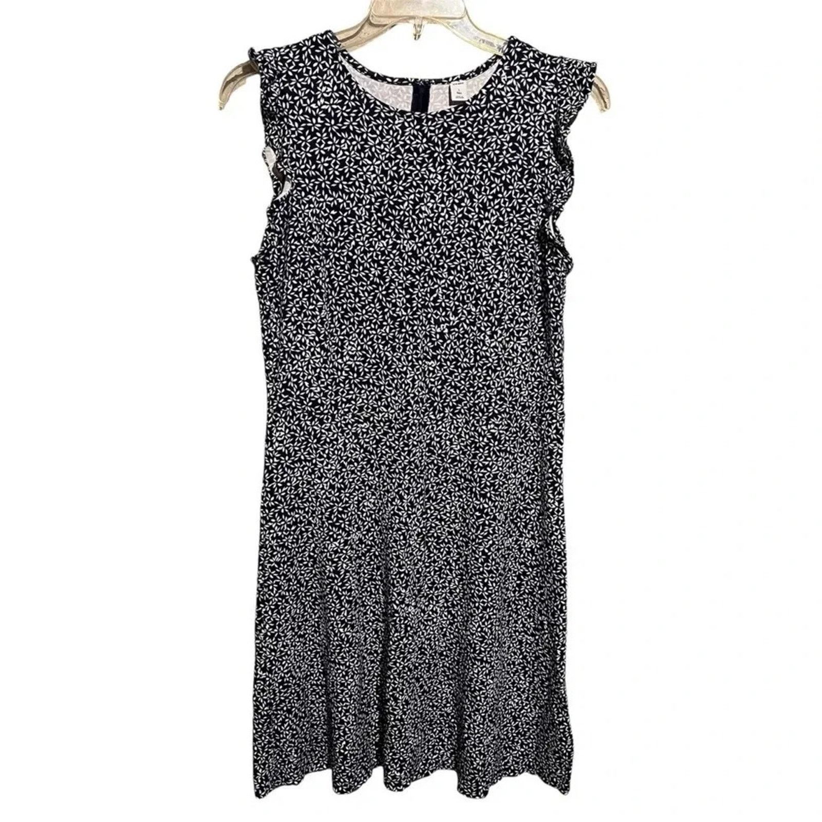 Old Navy Old Navy Leaf Print Flutter Sleeve Tank Dress Women Sz L Size L / US 10 / IT 46 - 1 Thumbnail