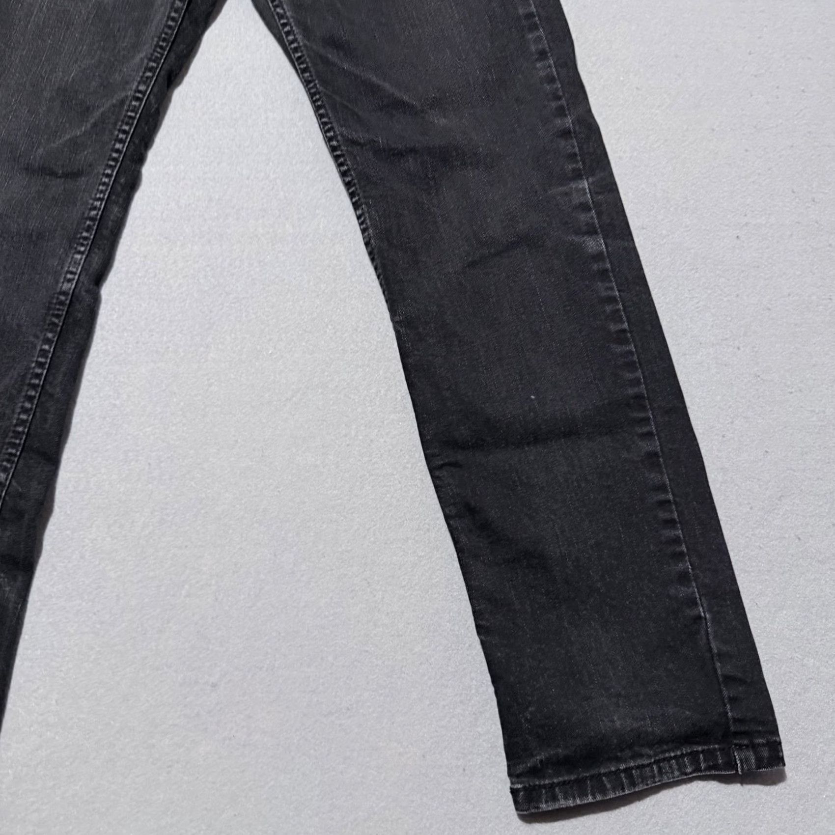 Levi's Levi's 514 Jeans Men Slim Mid 30x30 Black Distressed Straight Denim Jeans Size US 30 / EU 46 - 6 Thumbnail