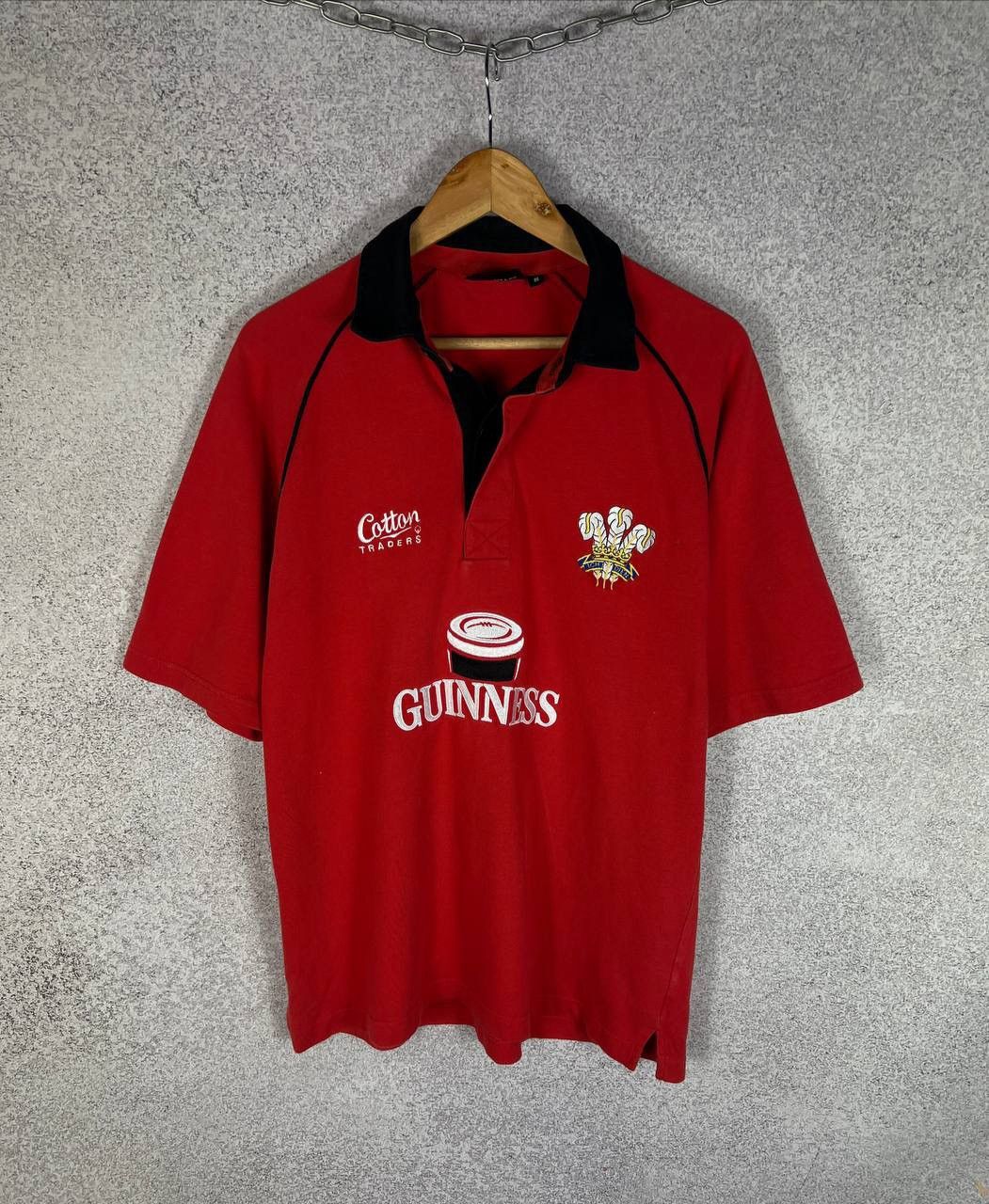 Cotton Traders Vintage CottonTrades Wales Union Rugby Shirt Guinness Jersey Size US M / EU 48-50 / 2 - 1 Thumbnail