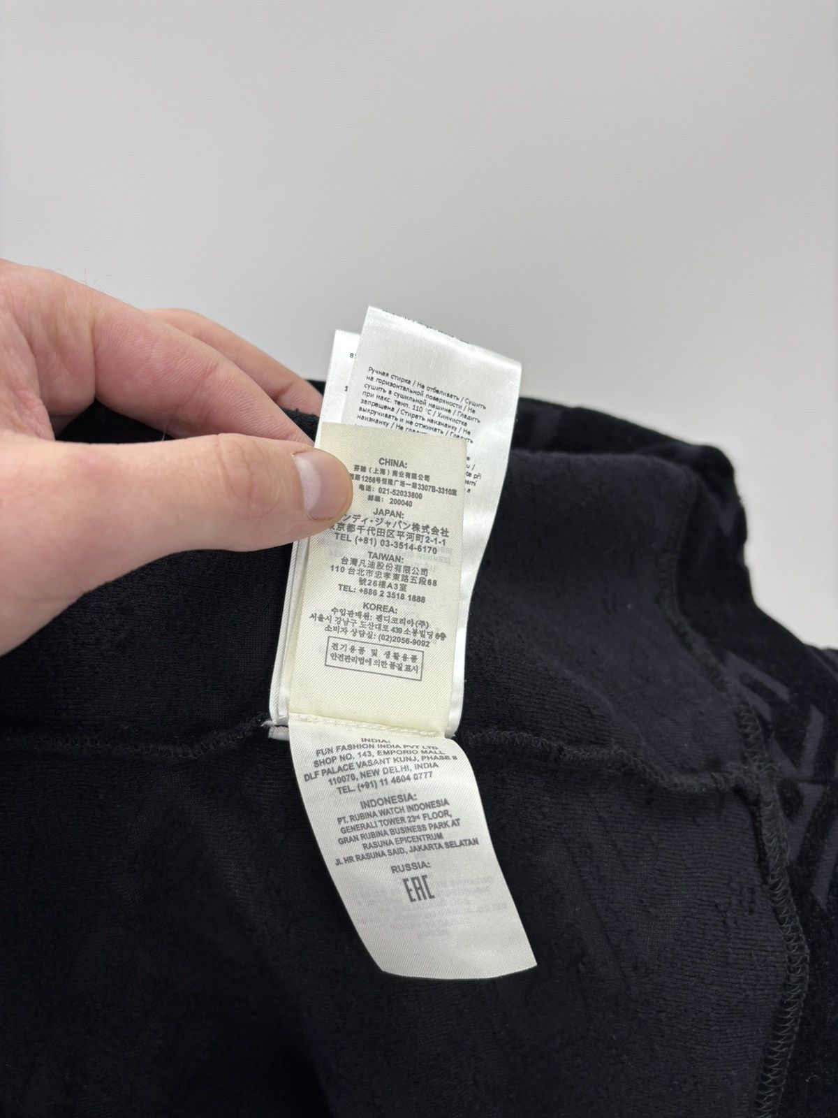 Fendi Mens corduroy t shirt monogram FENDI Size L Color Black Size US L / EU 52-54 / 3 - 18 Thumbnail