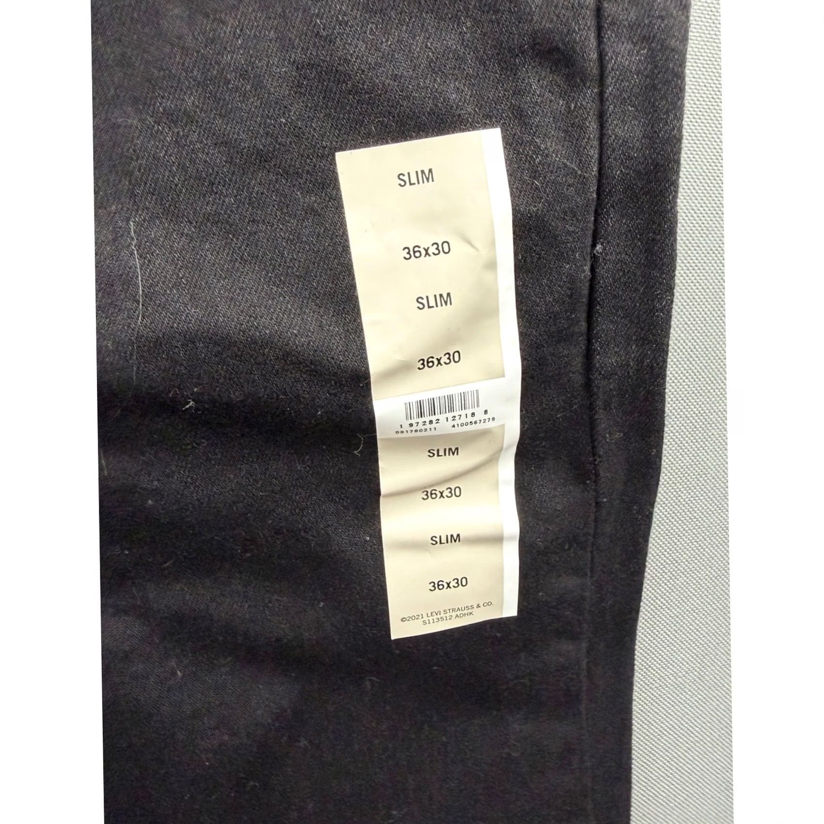 Vintage Levi Strauss Signature Slim Jeans Mens Black 36x30 Super Flex Stretch Slim Fit Denim Straight 5-Pocket Zip Button Waist 36 Mens Black Size US 36 / EU 52 - 7 Thumbnail