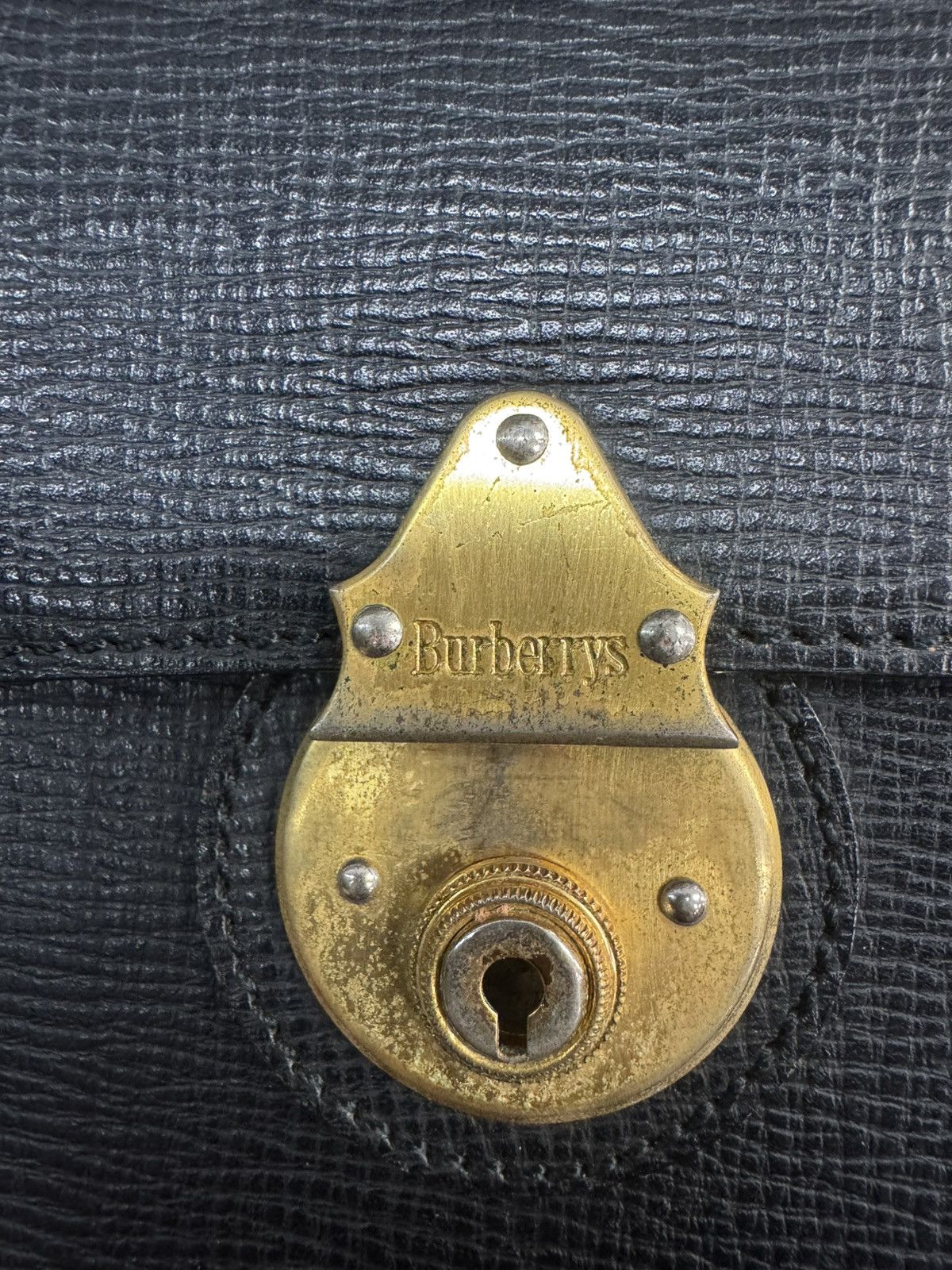Burberry Authentic Burberrys 90's Black Leather Clutch Bag Size ONE SIZE - 3 Thumbnail