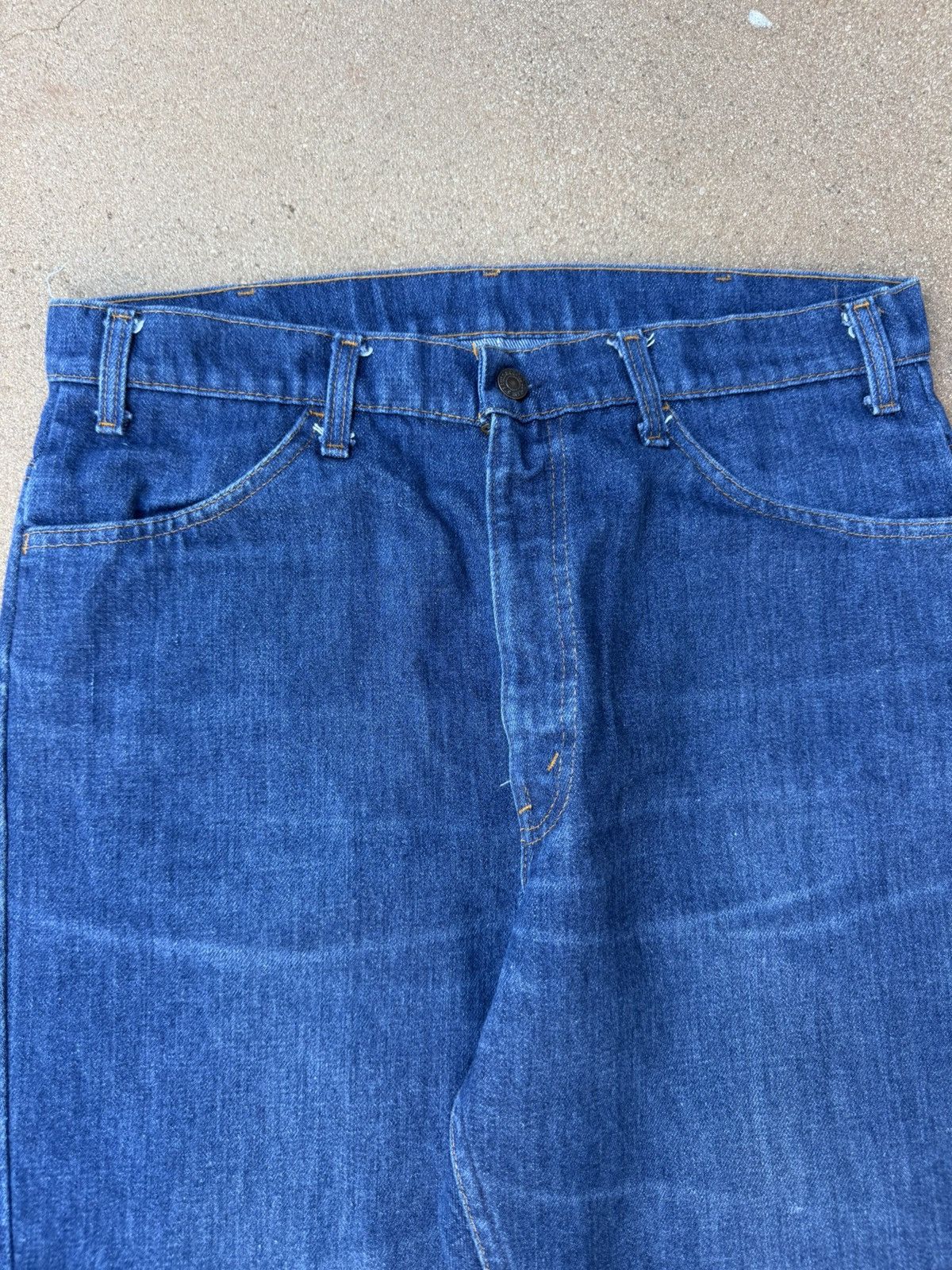 Levi's Vtg 70’s Levi’s 646 Orange Tab Bellbottom Flare Jeans 34x28 Size US 34 / EU 50 - 4 Thumbnail