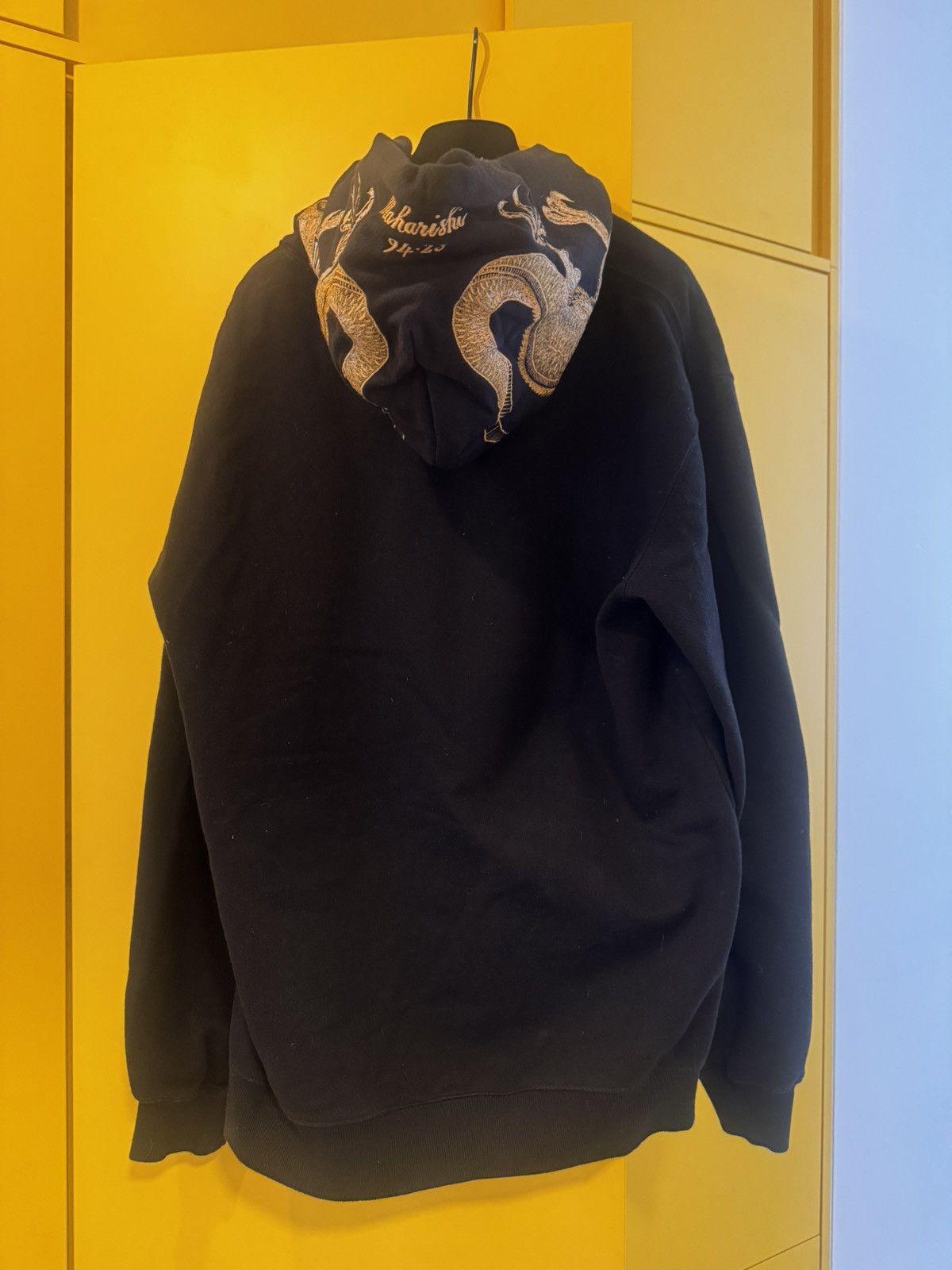 Maharishi MAHARISHI DRAGON EMBROIDERED HOODED SWEAT GOLDEN BLACK Size US L / EU 52-54 / 3 - 2 Thumbnail