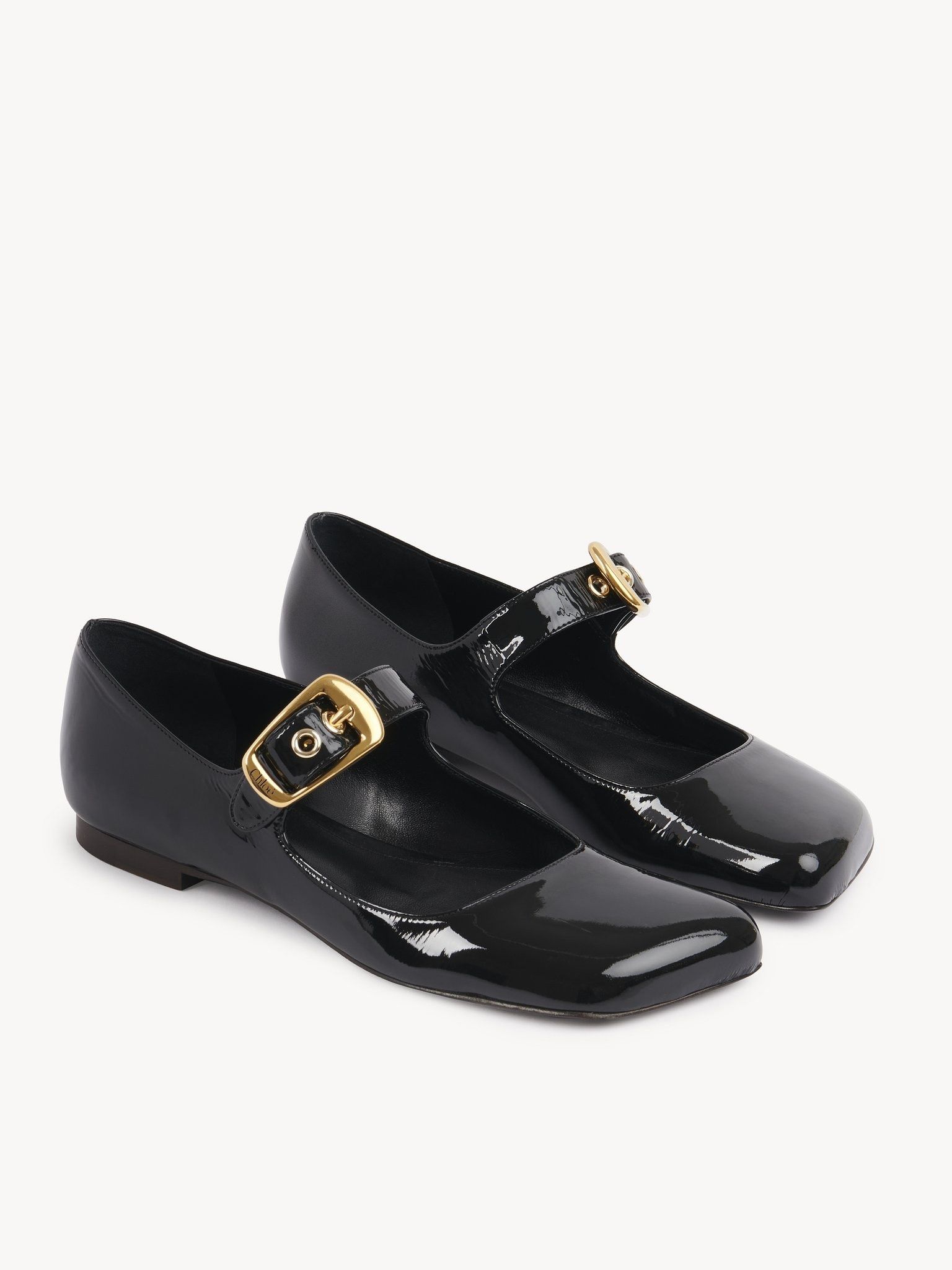 Chloe oc11z0525 Polly Ballerina in Black Size US 8 / IT 38 - 2 Thumbnail