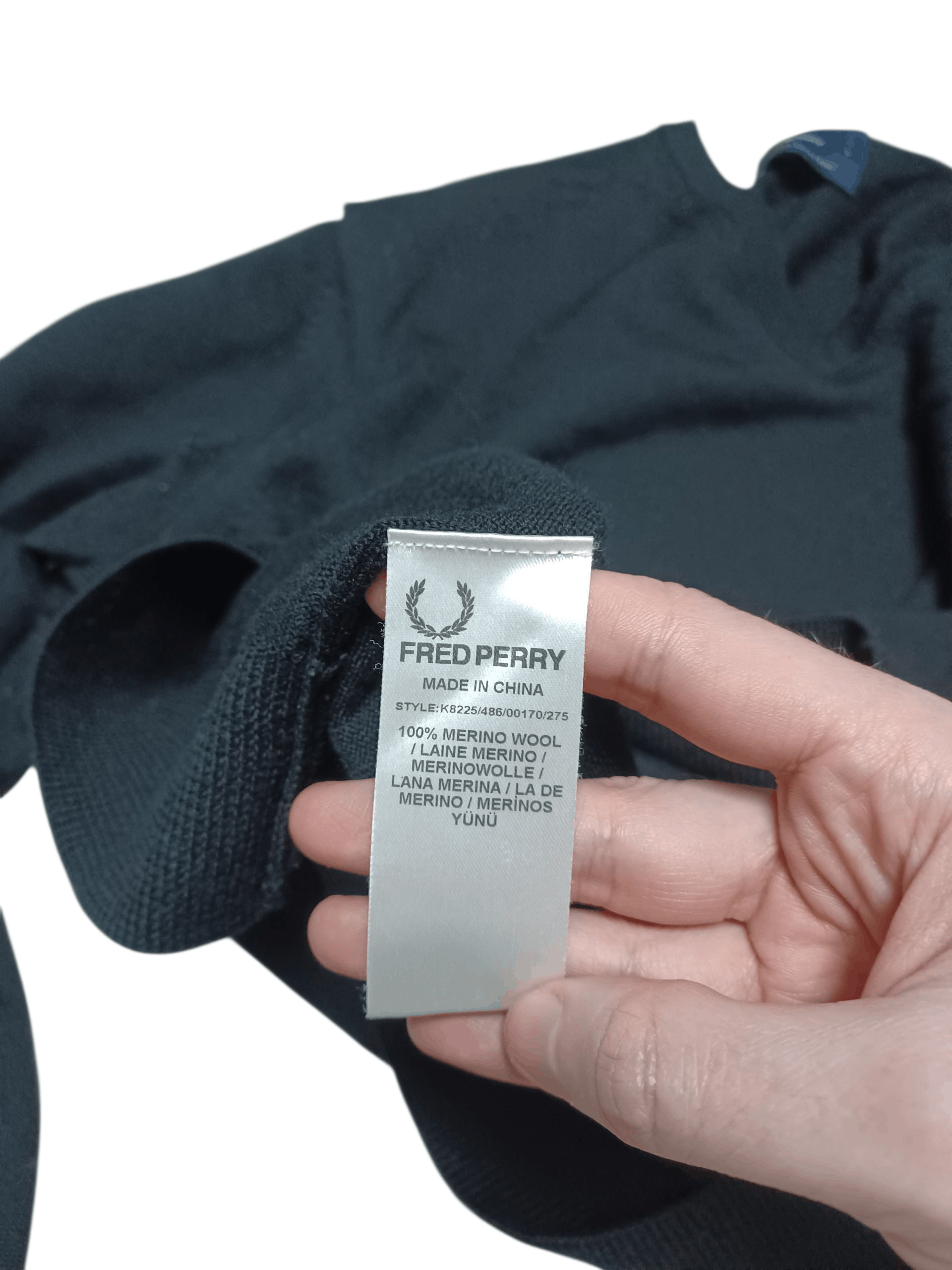 Fred Perry FRED PERRY 100% MERINO WOOL VINTAGE LUXURY SWEATER Size US L / EU 52-54 / 3 - 5 Thumbnail