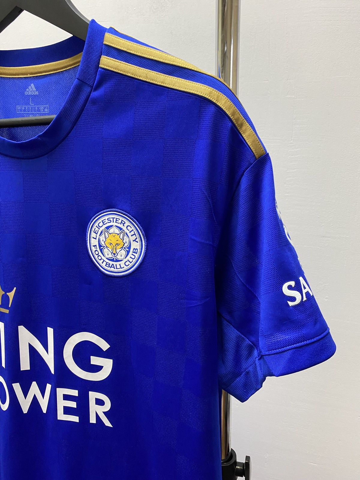 Adidas Leicester City 2019-2020 Home Soccer Jersey Football Shirt Size US L / EU 52-54 / 3 - 6 Thumbnail