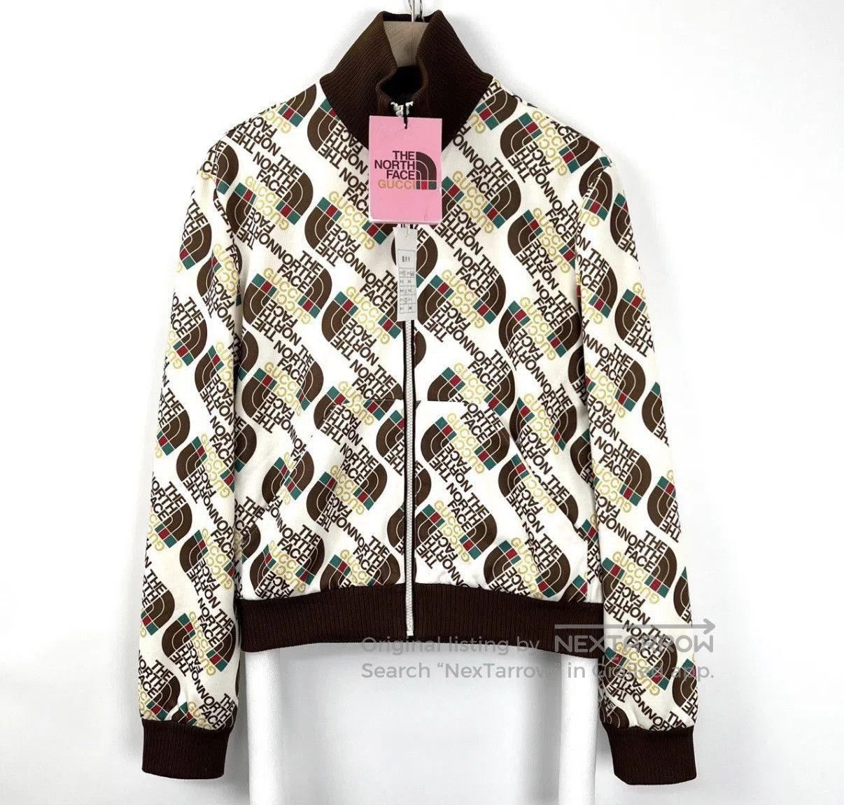 Gucci Brown Patterned Zip-Up Bomber Jacket XS. Size US XS / EU 42 / 0 - 1 Thumbnail