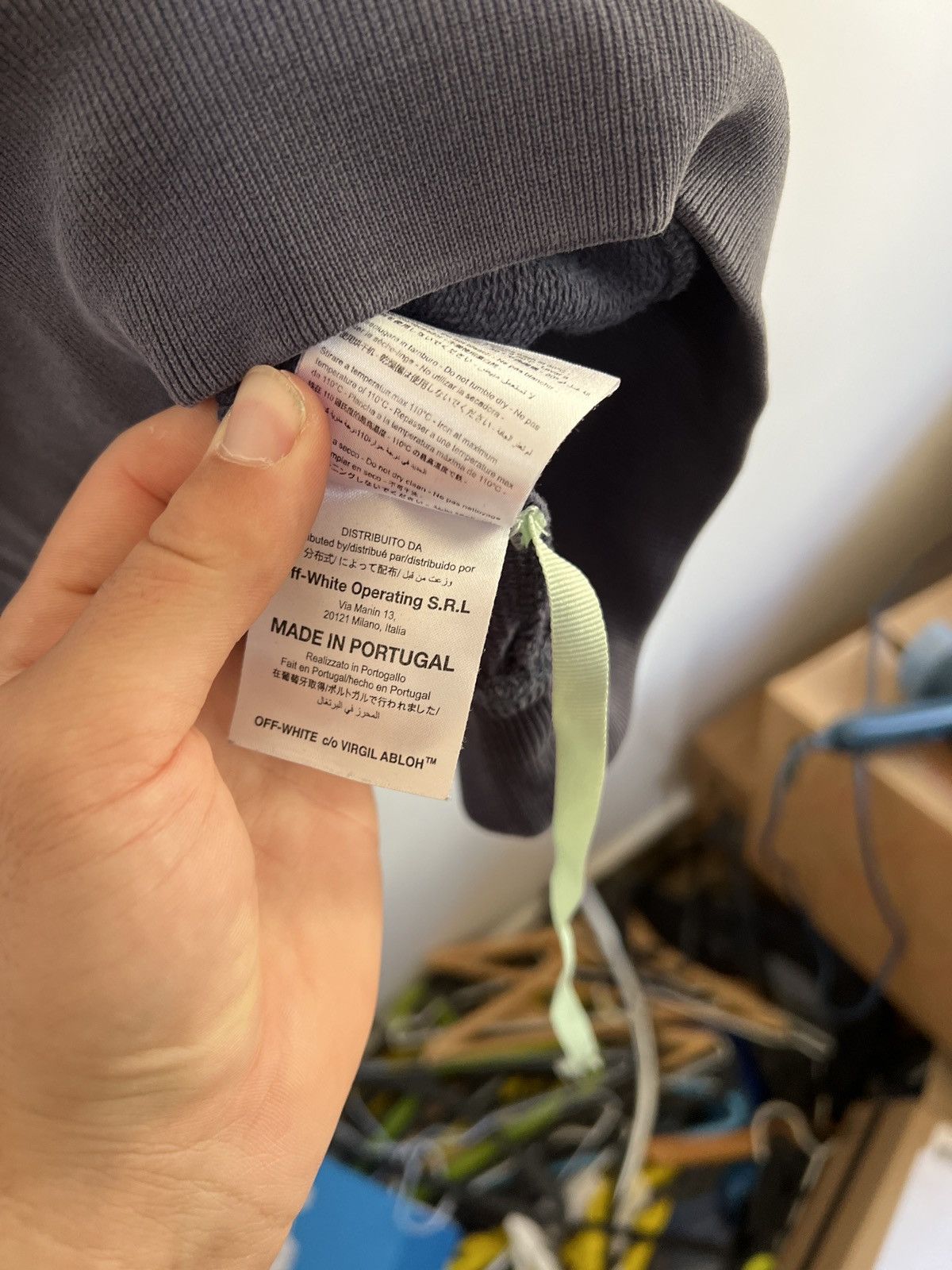 Off-White Off white blue Caravaggio hoodie Size US M / EU 48-50 / 2 - 15 Thumbnail