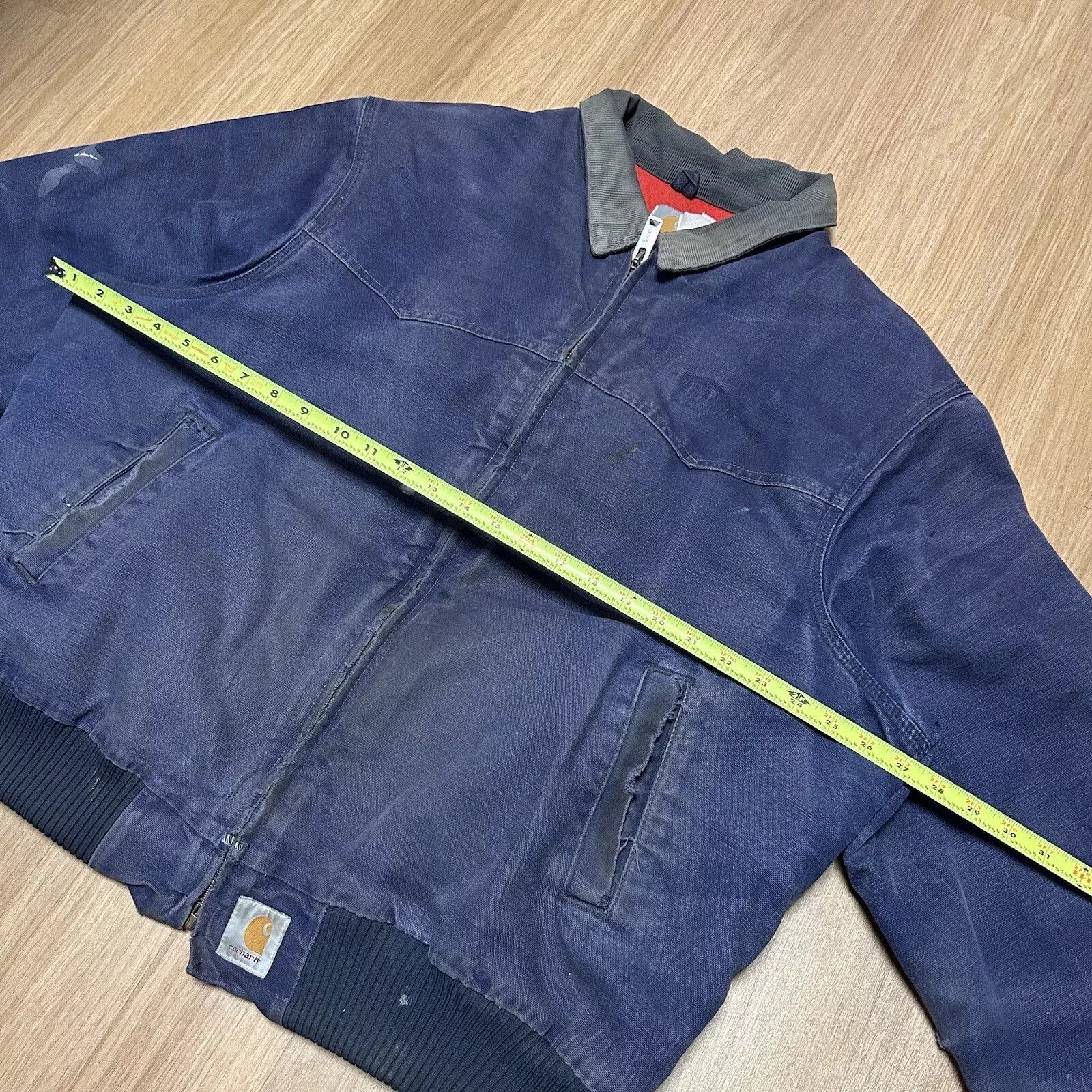 Carhartt Vintage Carhartt Navy Blue Faded Distressed Santa Size US XL / EU 56 / 4 - 5 Thumbnail
