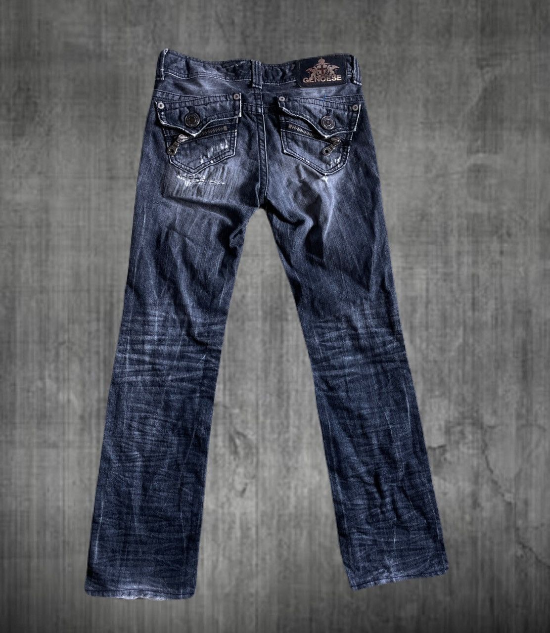 If Six Was Nine 2000s Jackrose Distressed Dirty Jeans Vkei