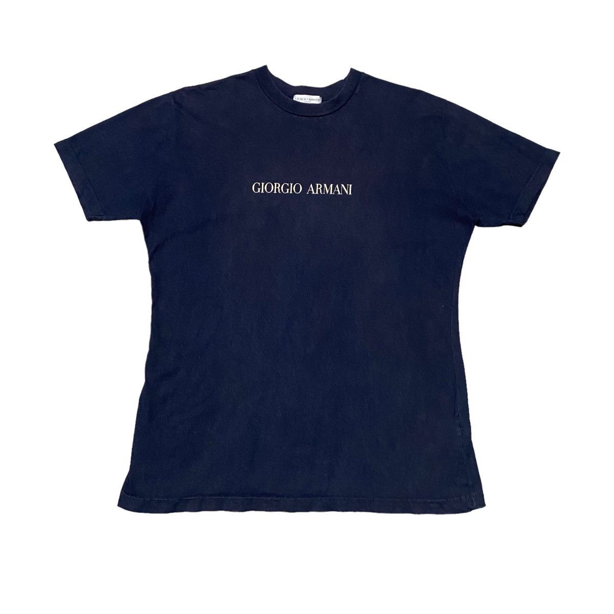 Giorgio Armani × Vintage VINTAGE GIORGIO ARMANI PARFUMS MADE IN GREECE SHIRT Size M / US 6-8 / IT 42-44 - 1 Thumbnail