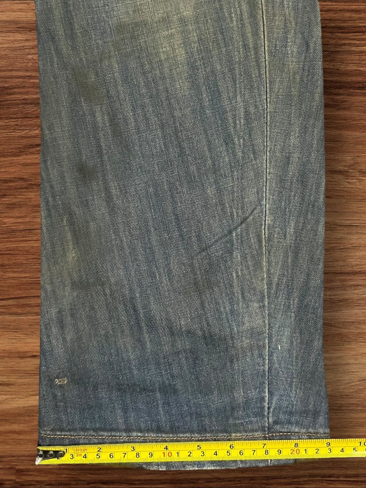 If Six Was Nine × Japanese Brand × Le Grande Bleu (L.G.B.) Japan Tough Jeans Smith Military Double Knee Distressed Jean Size US 32 / EU 48 - 18 Thumbnail