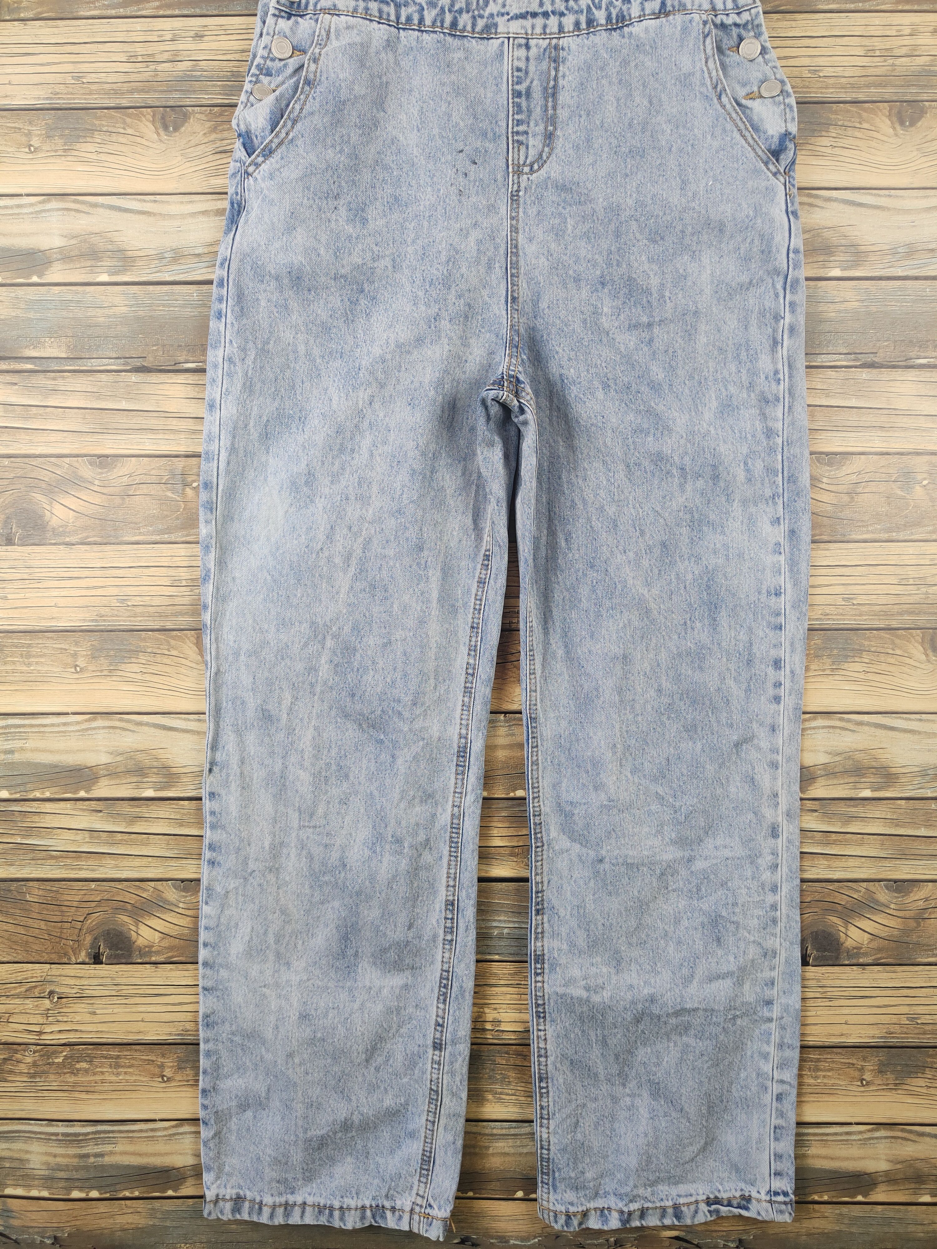 Japanese Brand × Vintage Streetwear Vintage Japan Brand Light Blue Denim Jumpsuits Size 34" / US 12 / IT 48 - 5 Thumbnail