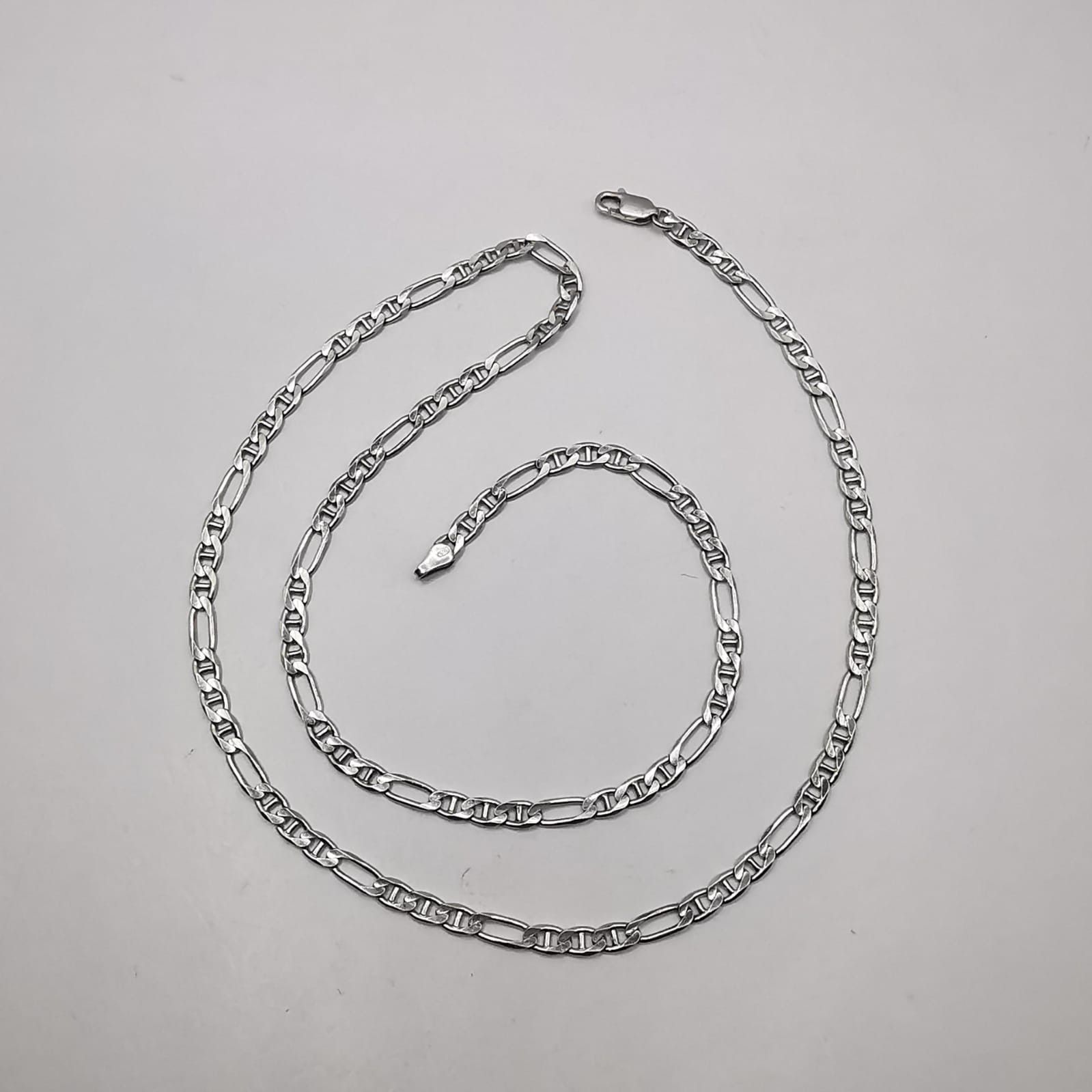 Sterling Silver Vintage Jewelry Chain, 925 Sterling Silver, Signed 11.04g Size ONE SIZE - 2 Thumbnail