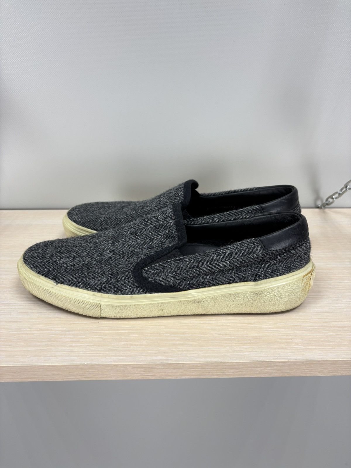 Saint Laurent Paris × Yves Saint Laurent Womens shoes Saint Laurent Size 38 1/2 Color Gray Size US 8.5 / IT 38.5 - 4 Thumbnail