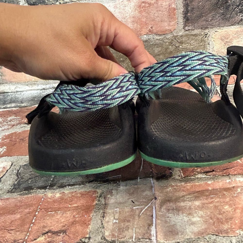 Chaco Chaco Blue Braided Black Adjustable Zx/2 Sandals Size 9 Size US 9 / IT 39 - 5 Thumbnail
