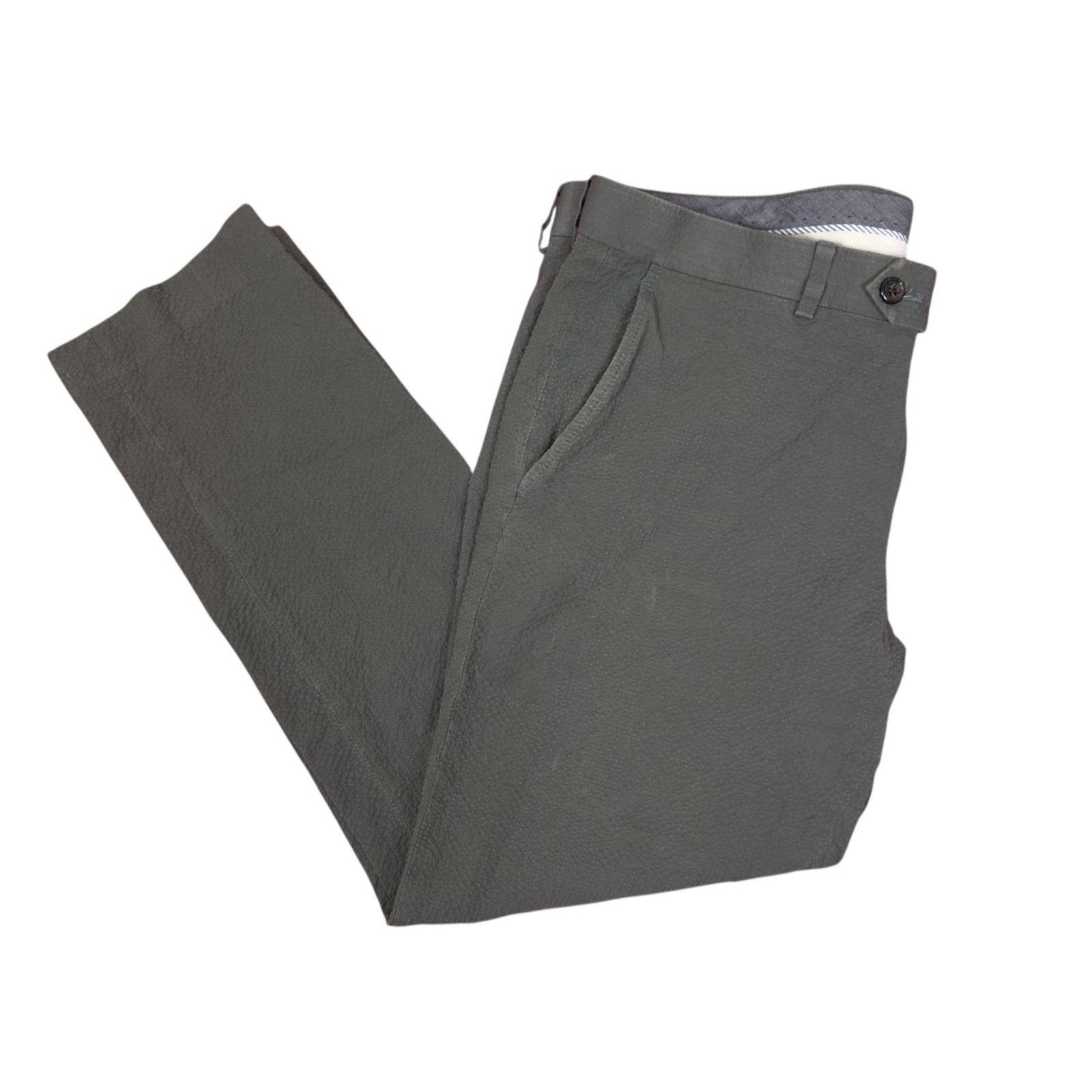 Todd Snyder Todd Snyder Sutton Italian Seersucker Trousers-Slim Fit- 34 Size US 34 / EU 50 - 3 Thumbnail