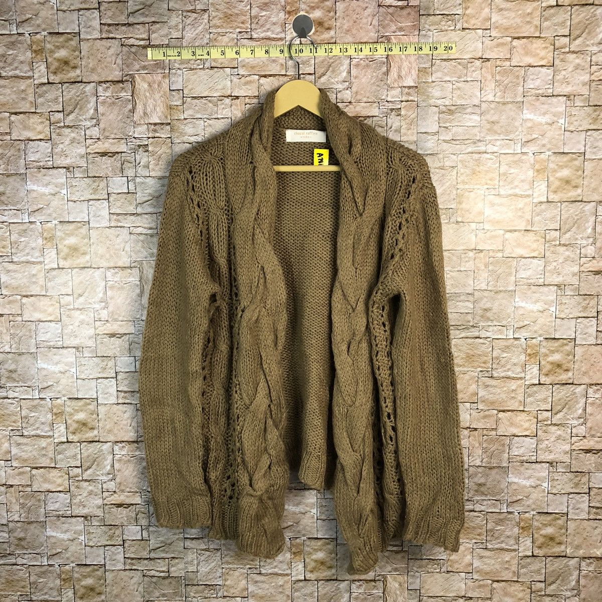 Japanese Brand Chocol Raffine Brown Cardigan knitwear #A781 Size XL / US 12-14 / IT 48-50 - 1 Thumbnail