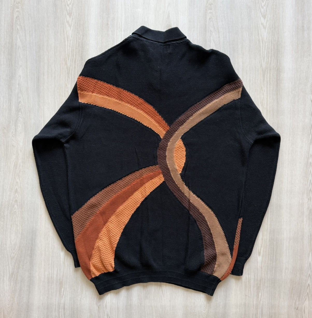 Tundra Vintage Tundra Textured Abstract Stripes Sweater Sz XL Size US XL / EU 56 / 4 - 4 Thumbnail