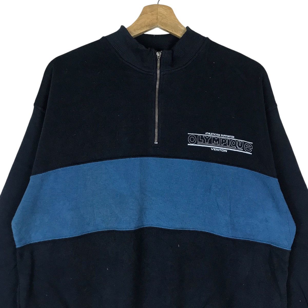 Vintage Vintage Venton Quarter Zip Pullover Jumper Sweatshirt Size US XL / EU 56 / 4 - 2 Thumbnail