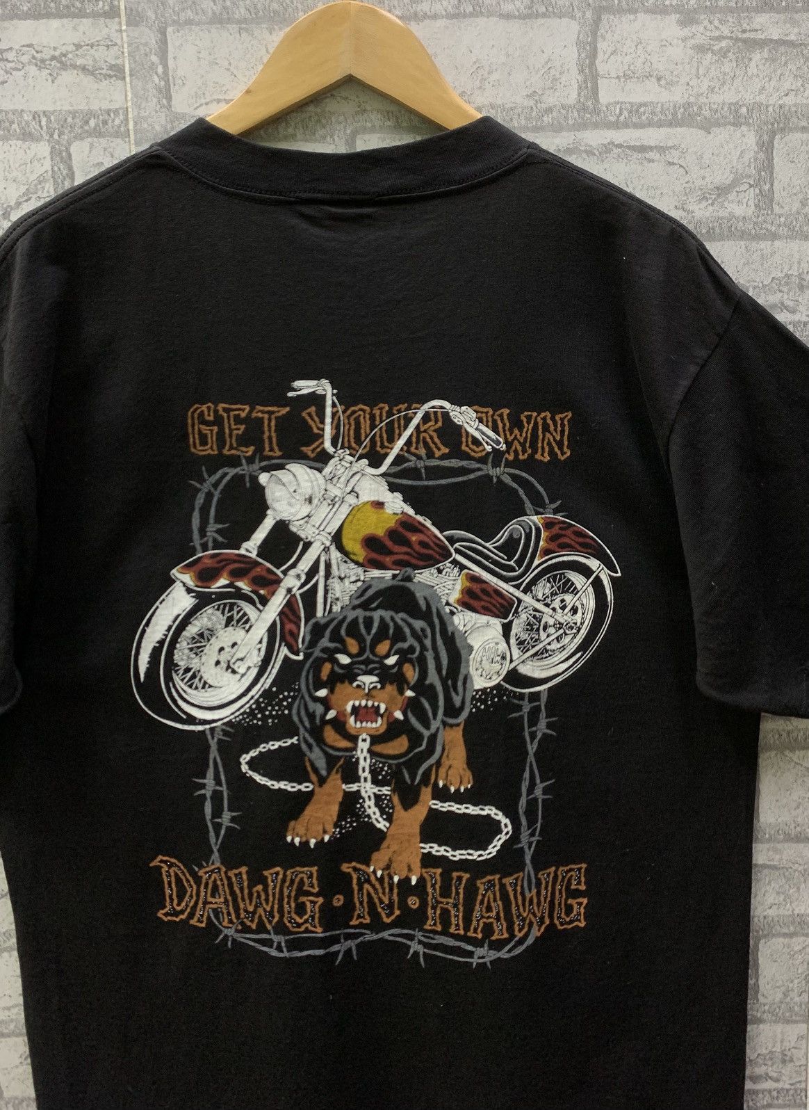 Other Vintage 90s Top Dawg Get Your Own Dawg N Hawg Backhit Tee Size US L / EU 52-54 / 3 - 4 Thumbnail
