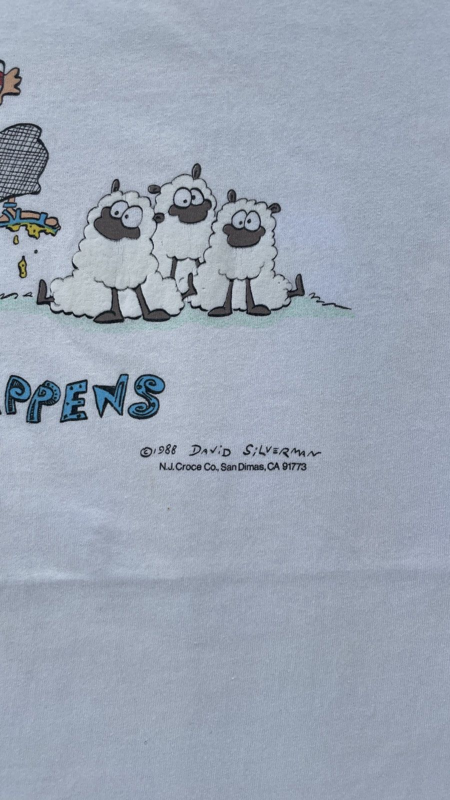 Other Vintage 80’s Art Tee Sheep Happens Size US L / EU 52-54 / 3 - 4 Thumbnail