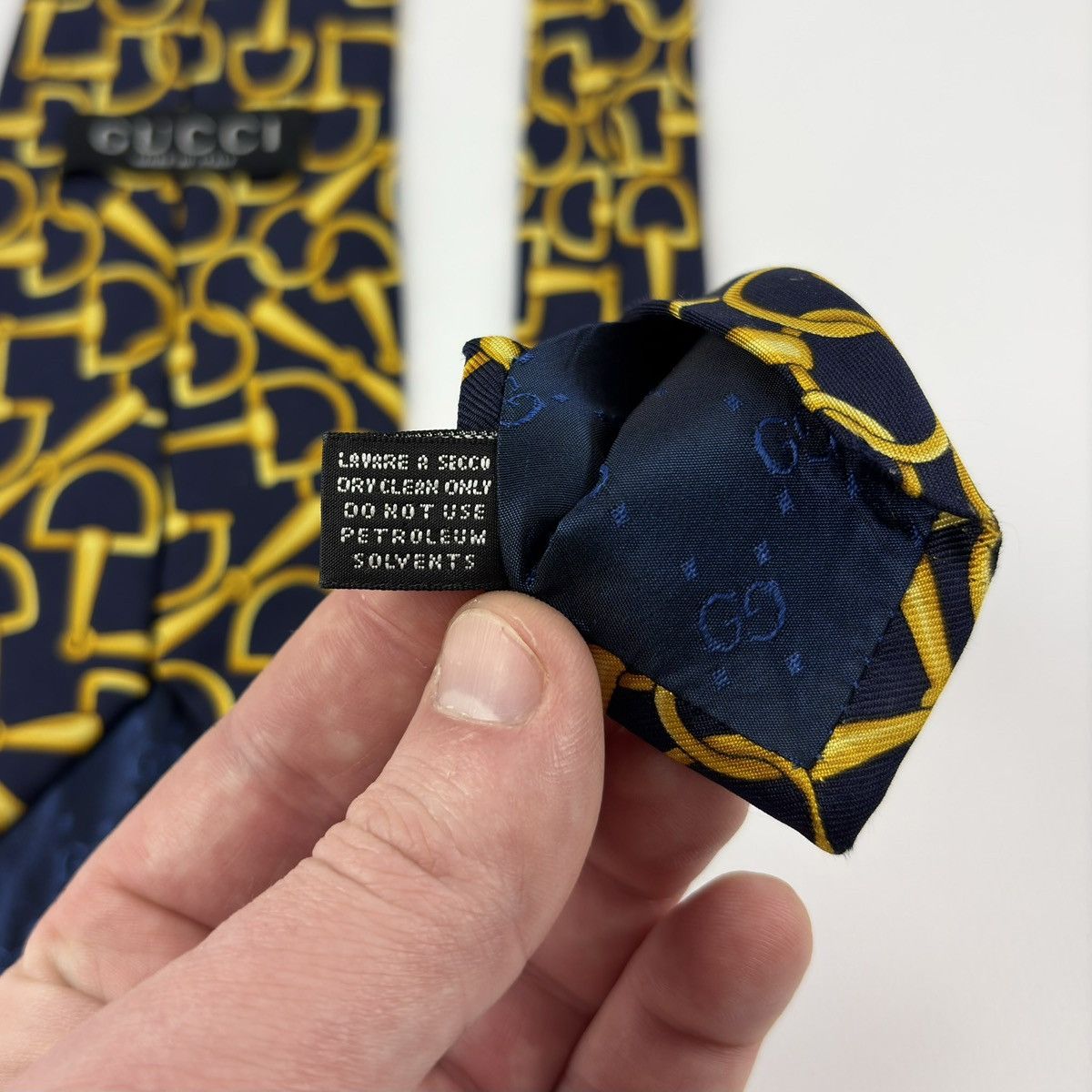 Gucci Gucci Vintage Silk Tie rare nice design Made in Italy Size ONE SIZE - 10 Thumbnail