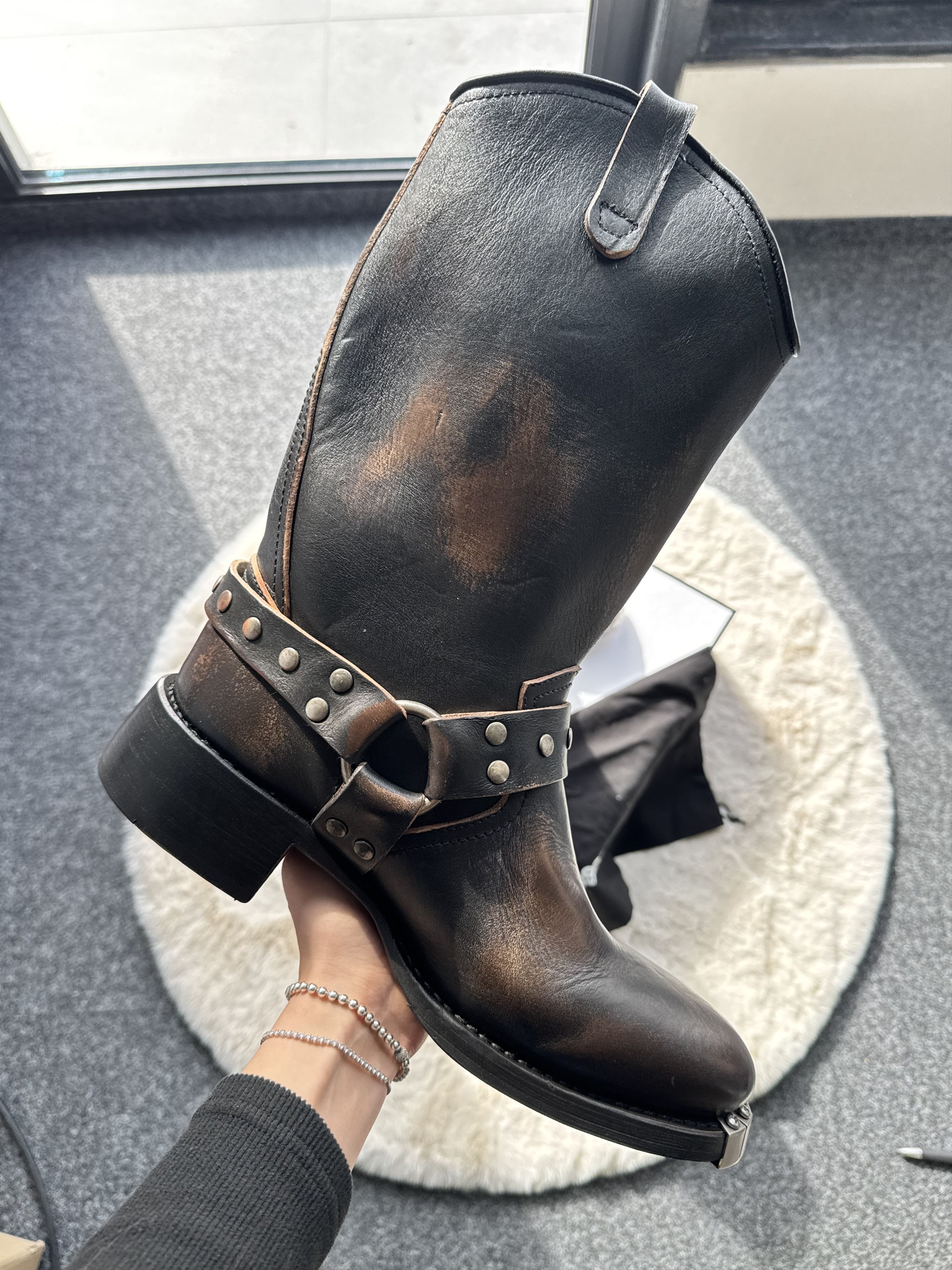 Dsquared2 Dsquared leather brown cowboy boots 44 Size US 11 / EU 44 - 3 Thumbnail