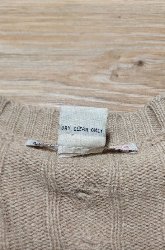 Other 100% cashmere sweater jumper u-neck beige vintage Size L / US 10 / IT 46 - 4 Thumbnail