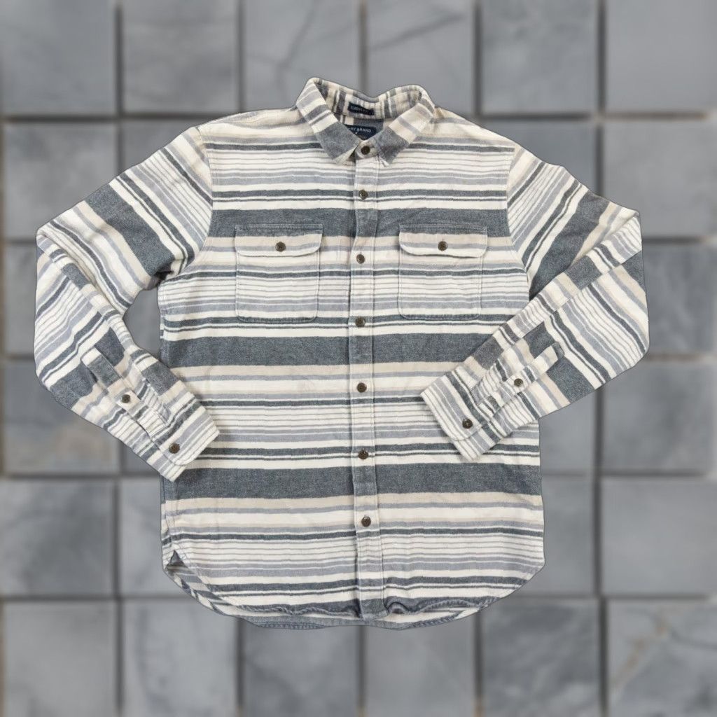 Pendleton Lucky Brand Pendleton Shirt Button-Up Flannel Striped Multicolor Mens Medium Regular Fit All Seasons Size US M / EU 48-50 / 2 - 1 Thumbnail